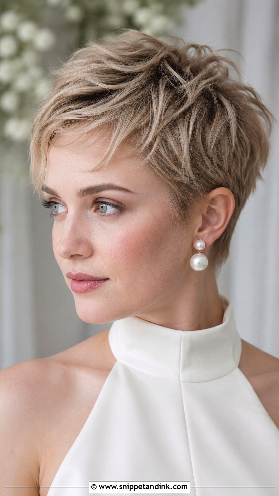 Short Textured Pixie For Brides - Snippet and Ink - 15 Short Hair Styles for Brides
