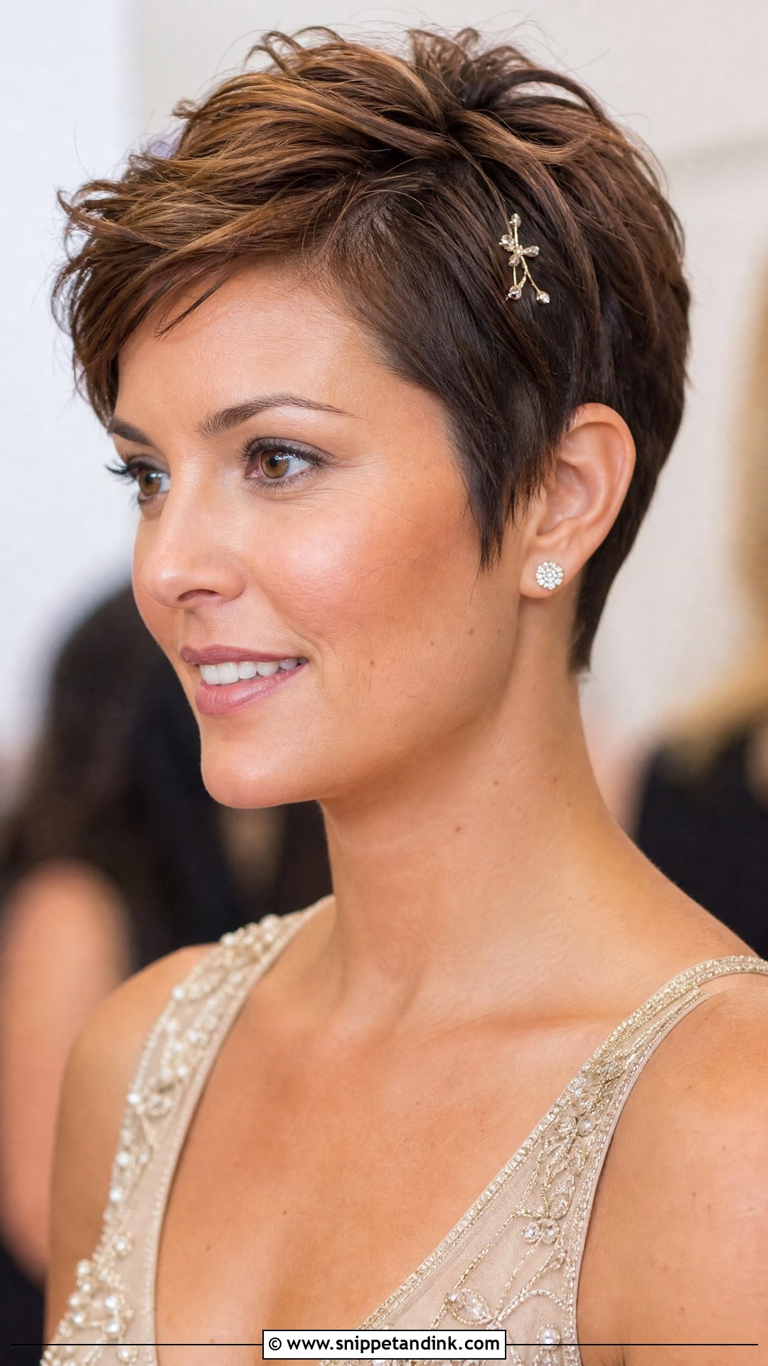 Short Textured Pixie For Wedding - Snippet and Ink - 20 Short Hair Styles for a Wedding