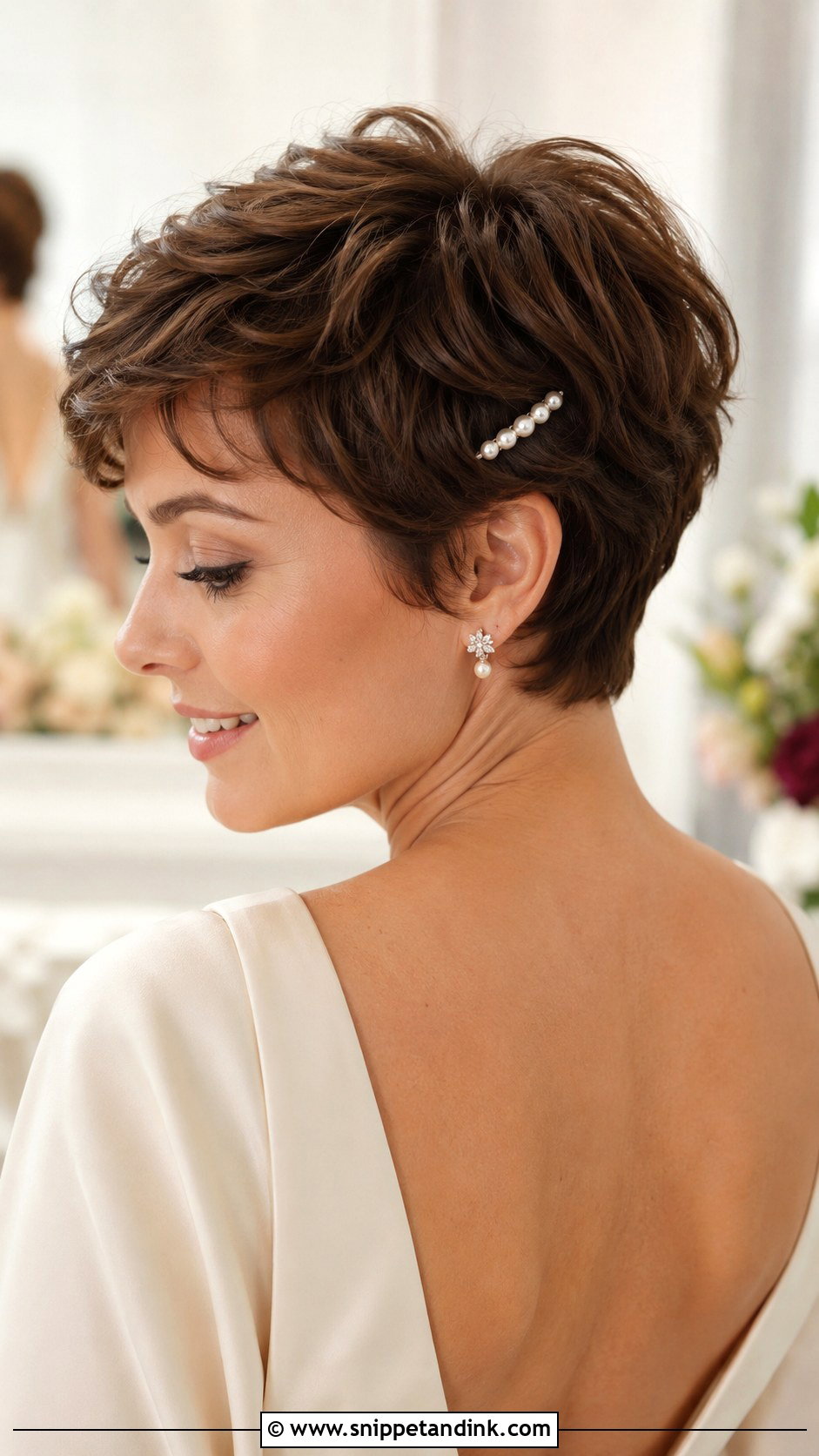 Short Textured Pixie Wedding Hairstyle - Snippet and Ink - 15 Short Hairstyles for Women Wedding