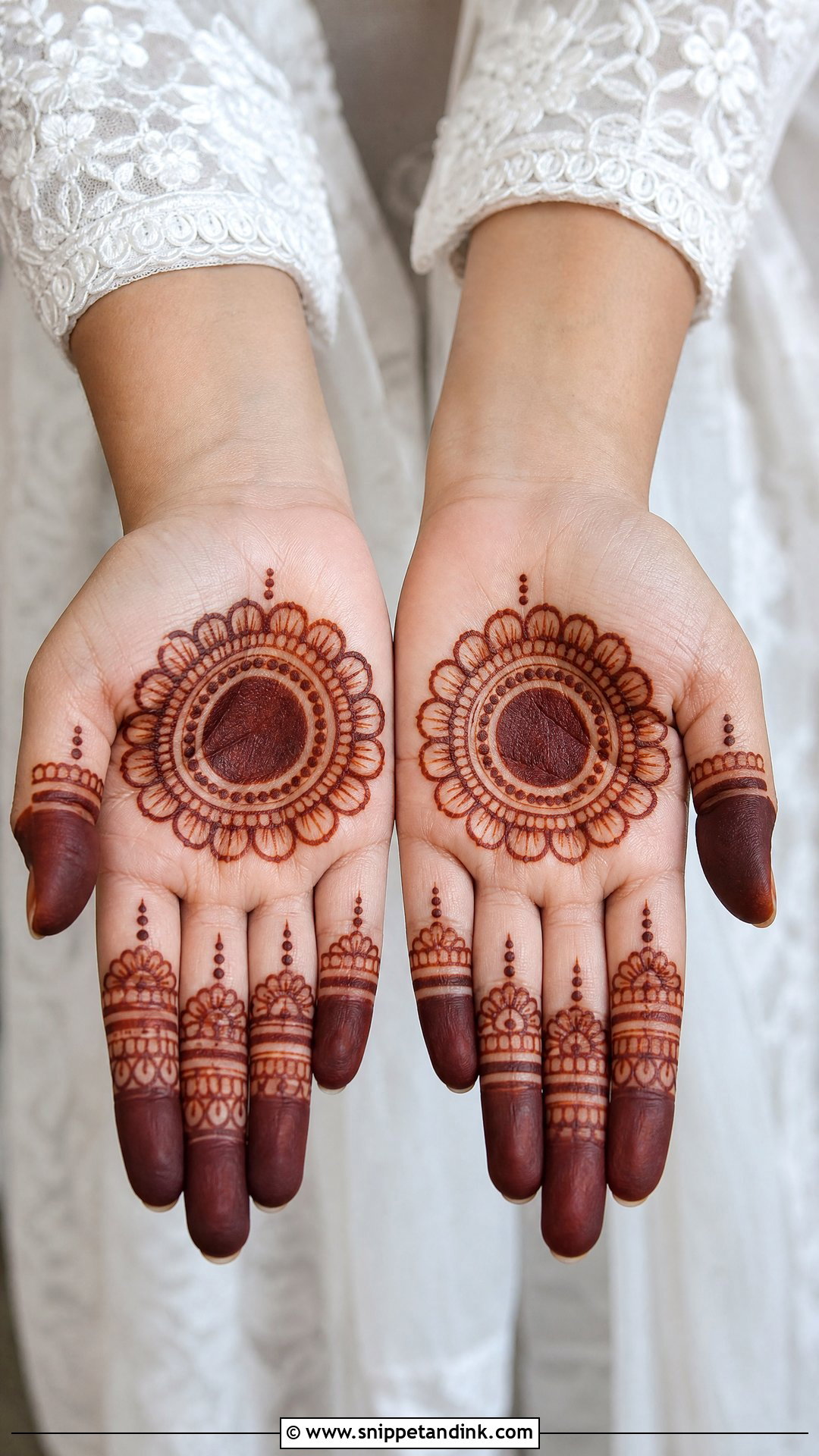Short Tikki Mehndi Design - Snippet and Ink - 30 Short Mehndi Designs