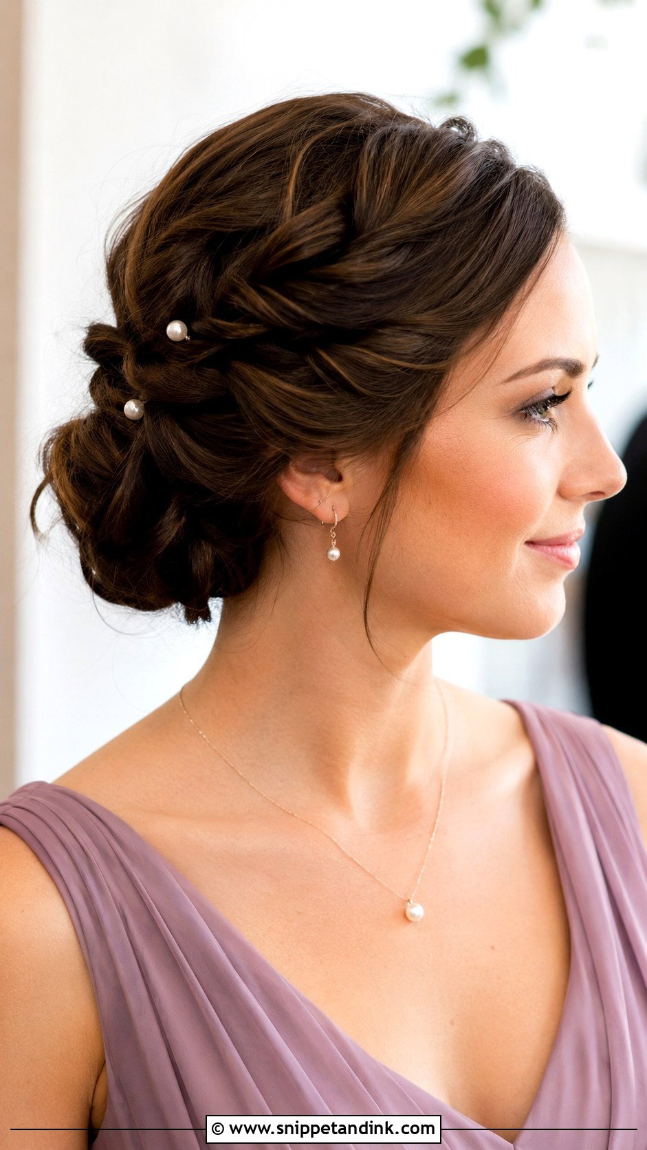 Short Twisted Updo For Bridesmaids - Snippet and Ink - 20 Short Wedding Hairstyles for Bridesmaids