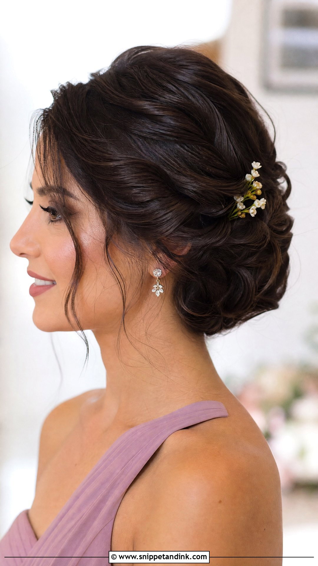 Short Twisted Updo For Wedding - Snippet and Ink - 20 Short Hair Styles for a Wedding