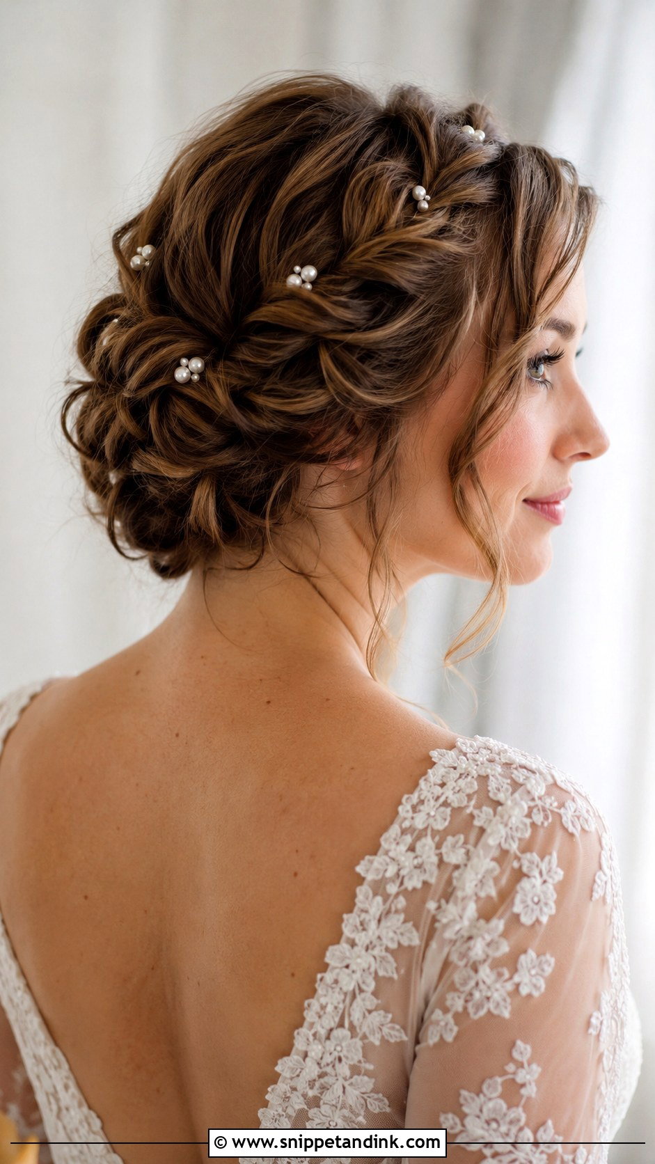 Short Twisted Updo Wedding Hair - Snippet and Ink - 15 Wedding Hair Styles for Shorter Hair