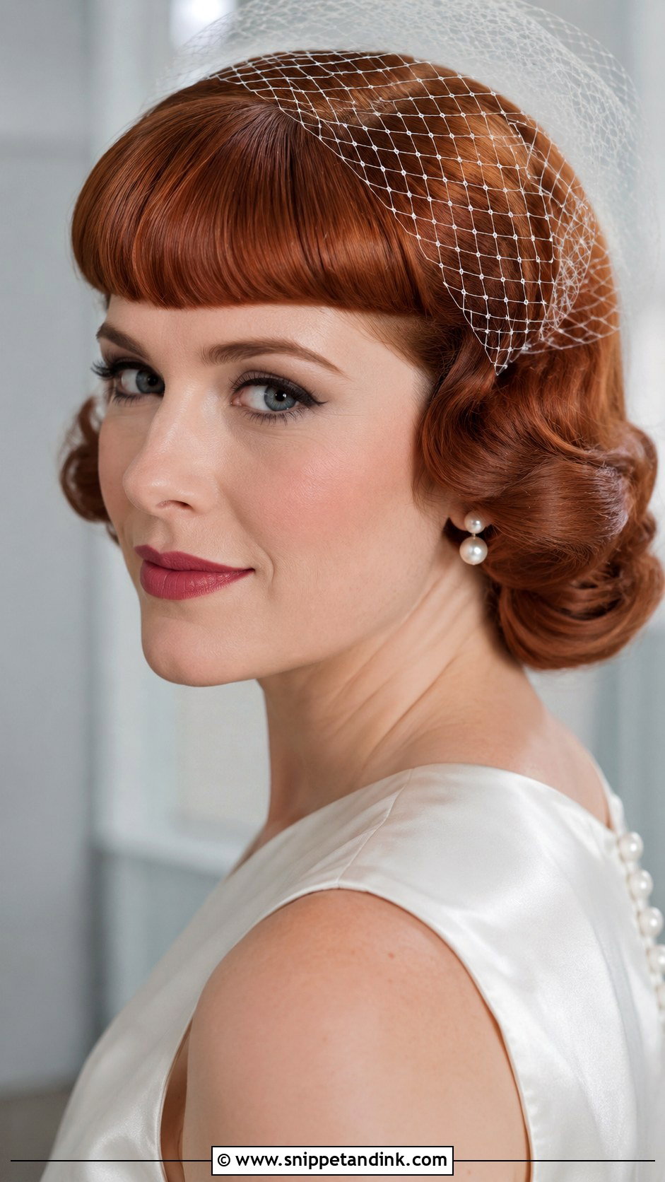 Short Vintage Bridal Hair With Bangs - Snippet and Ink - 15 Short Bridal Hair with Bangs