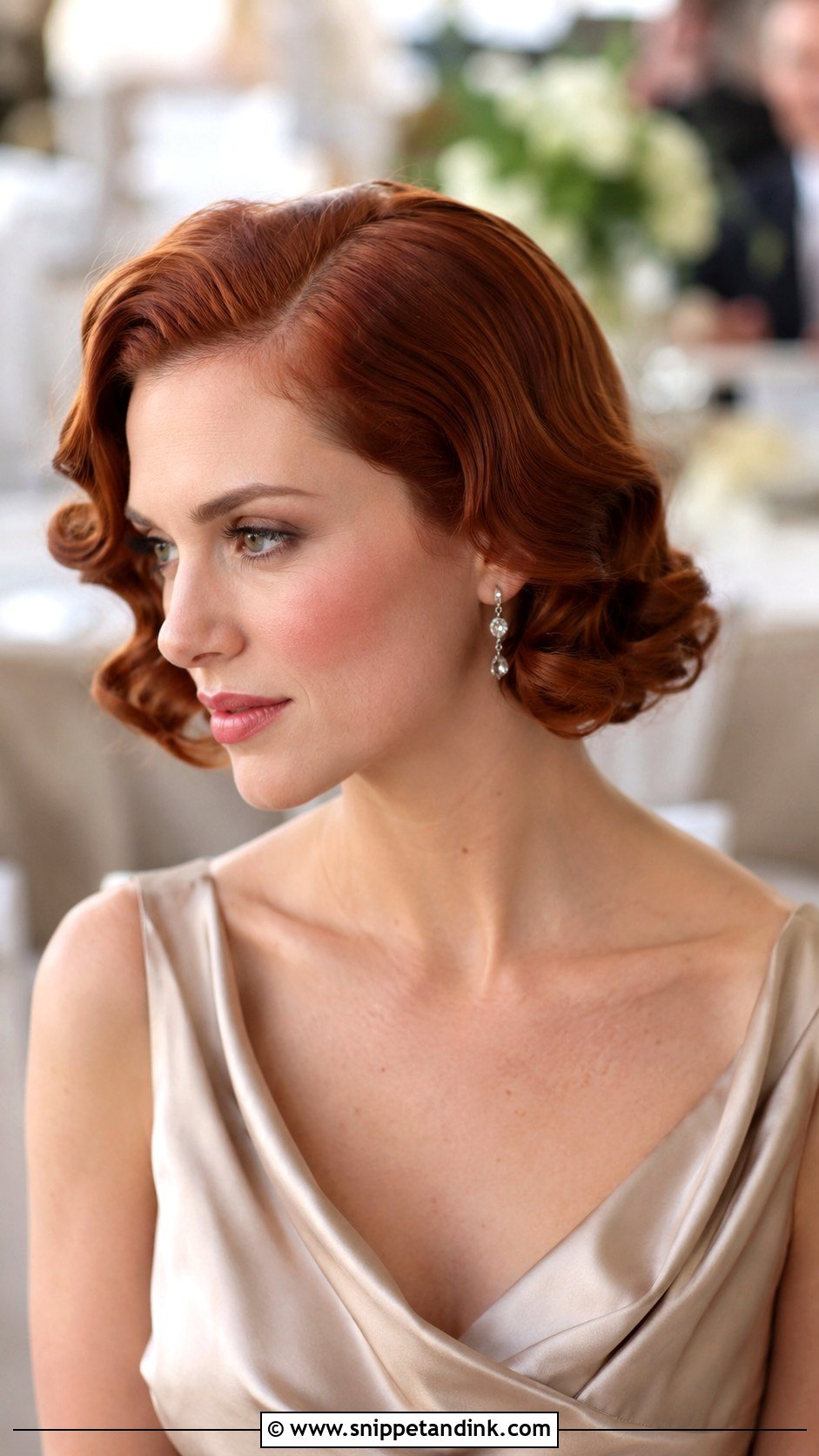 Short Vintage Waves Wedding Guest Hair - Snippet and Ink - 15 Wedding Guest Hair Short Length Ideas