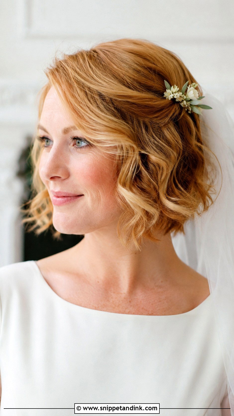 Short Wave Wedding Hair - Snippet and Ink - 15 Wave Hair Wedding Ideas
