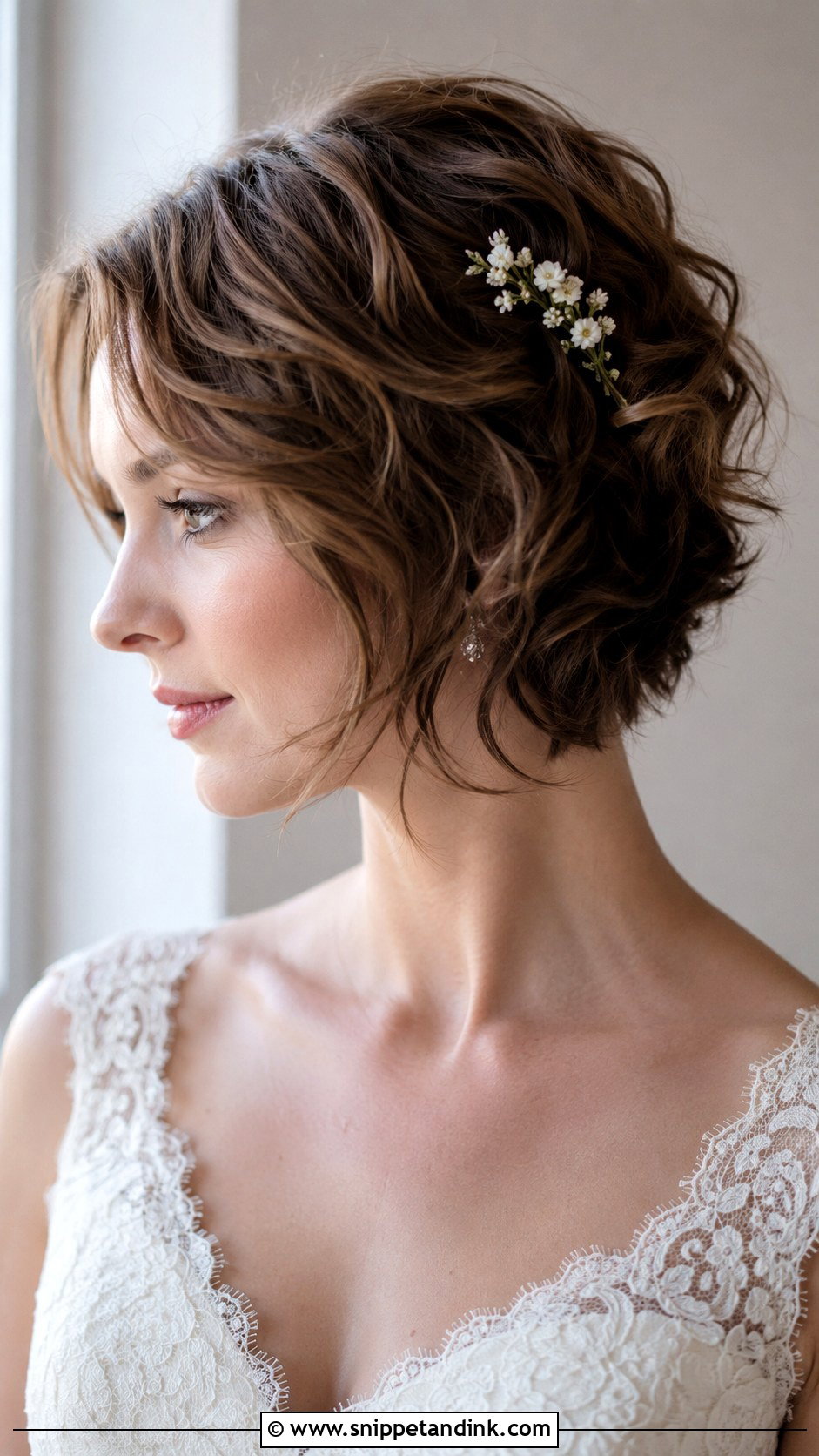 Short Wavy Bixie Wedding Hair - Snippet and Ink - 15 Short Wavy Hairstyles for Wedding