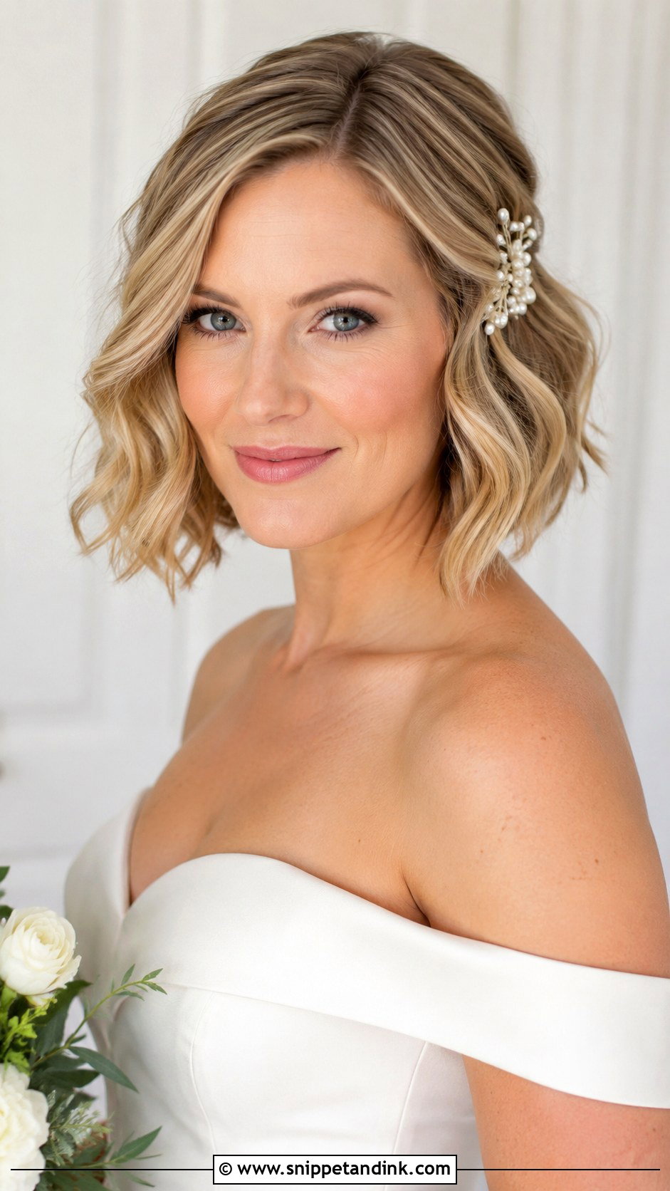 Short Wavy Bob Bride - Snippet and Ink - 15 Short Hair Styles Bride