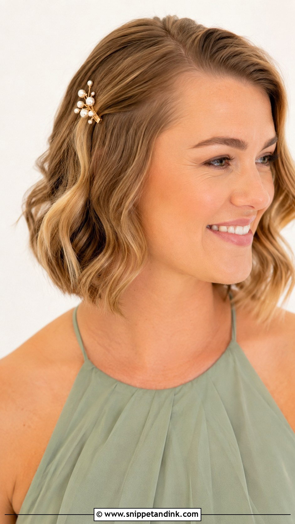 Short Wavy Bob Bridesmaid Hair - Snippet and Ink - 20 Bridesmaid Hair Short Length Ideas