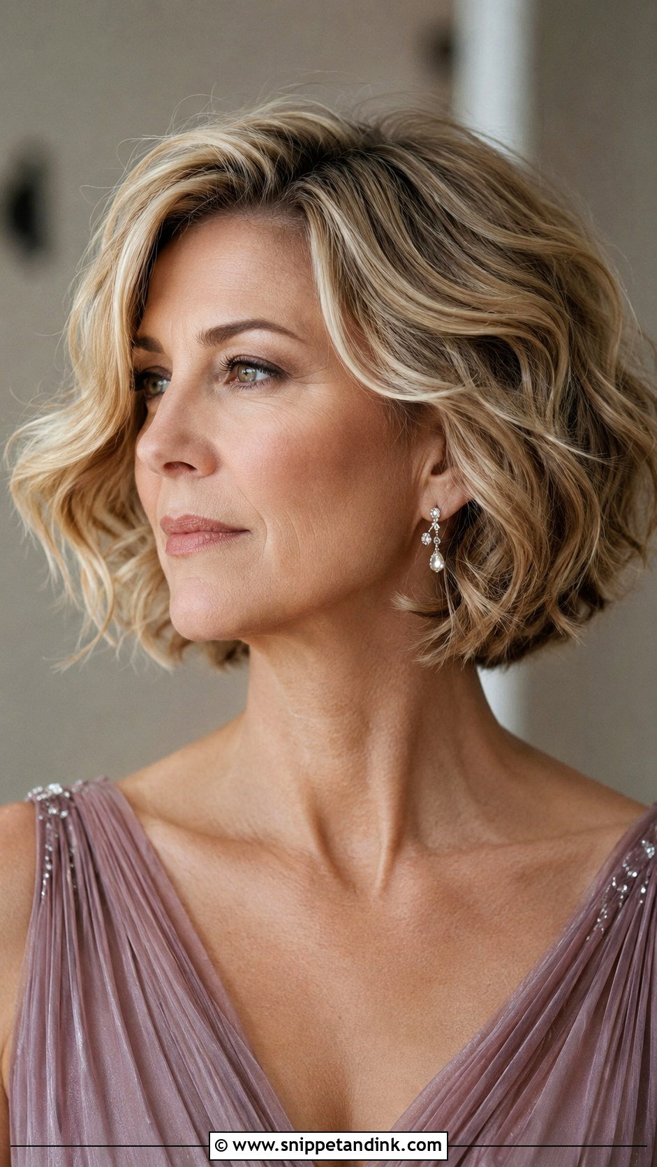 Short Wavy Bob For Mother Of The Groom - Snippet and Ink - 15 Mother of the Groom Short Hair Ideas