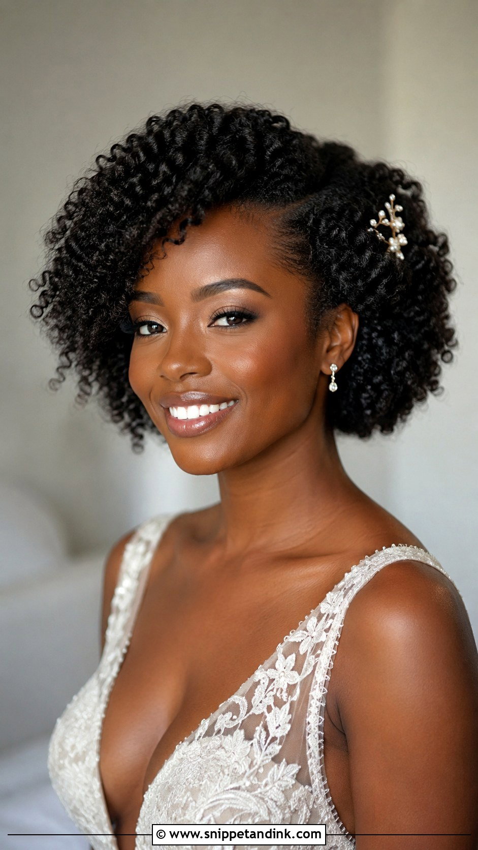 Short Wavy Bob Wedding Hairstyle - Snippet and Ink - 15 Stylish Hairstyles for Wedding