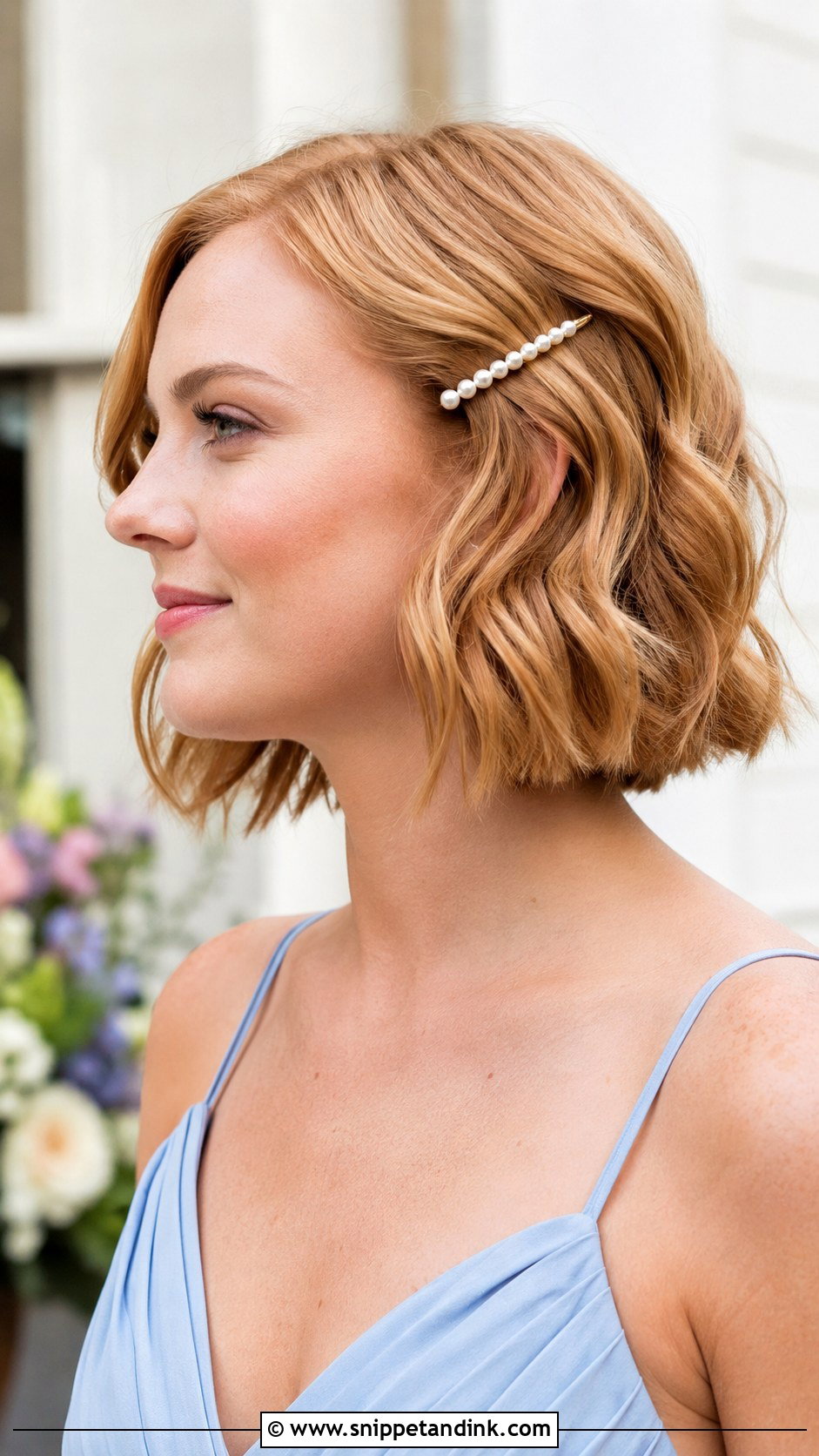 Short Wavy Bob - Snippet and Ink - 15 Hairstyles for Summer Wedding