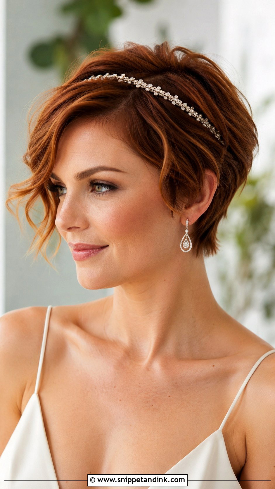Short Wavy Pixie Wedding Hair - Snippet and Ink - 15 Short Wavy Hairstyles for Wedding