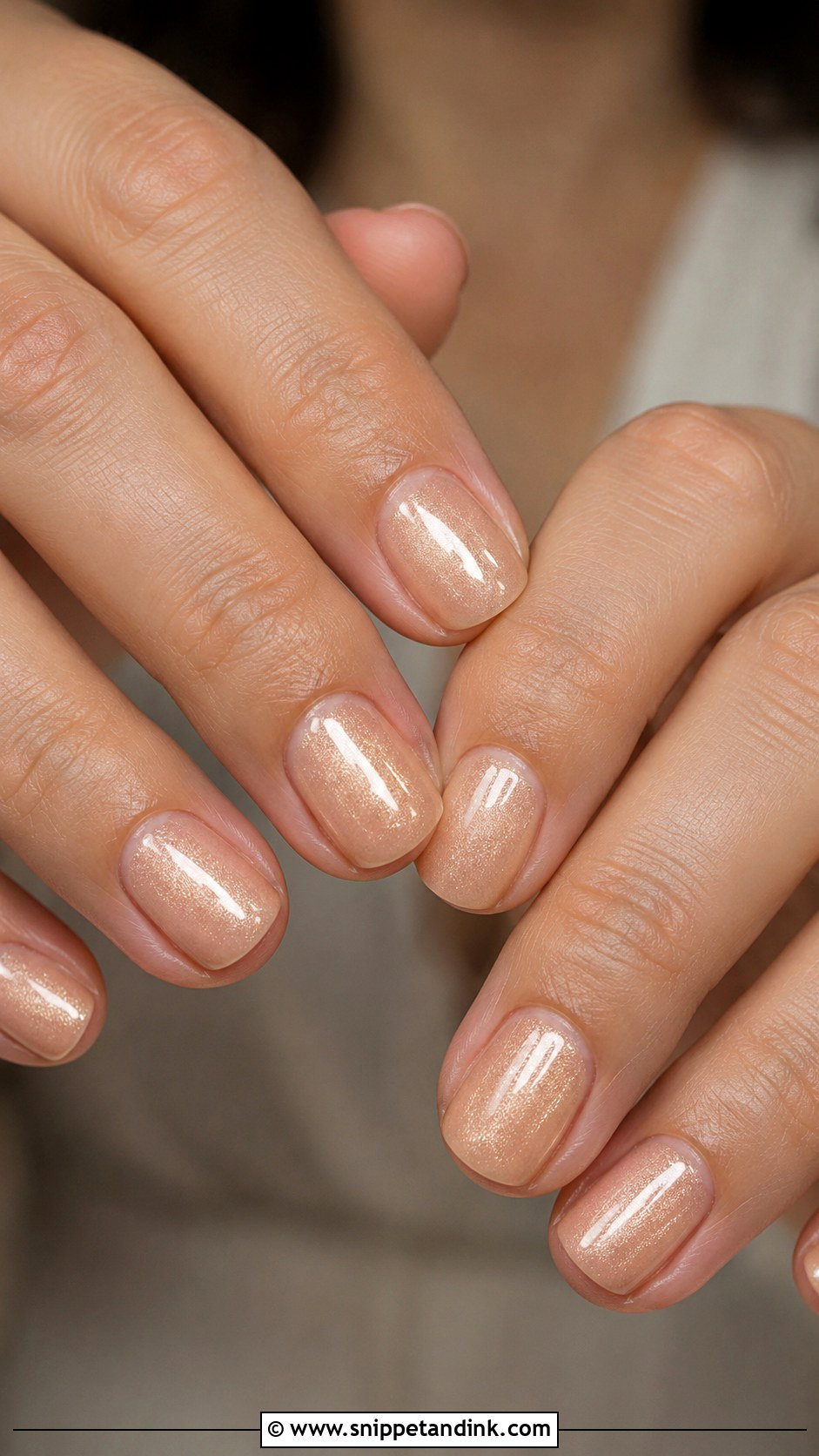 Short Wedding Champagne Nails - Snippet and Ink - 20 Short Wedding Nails Brides