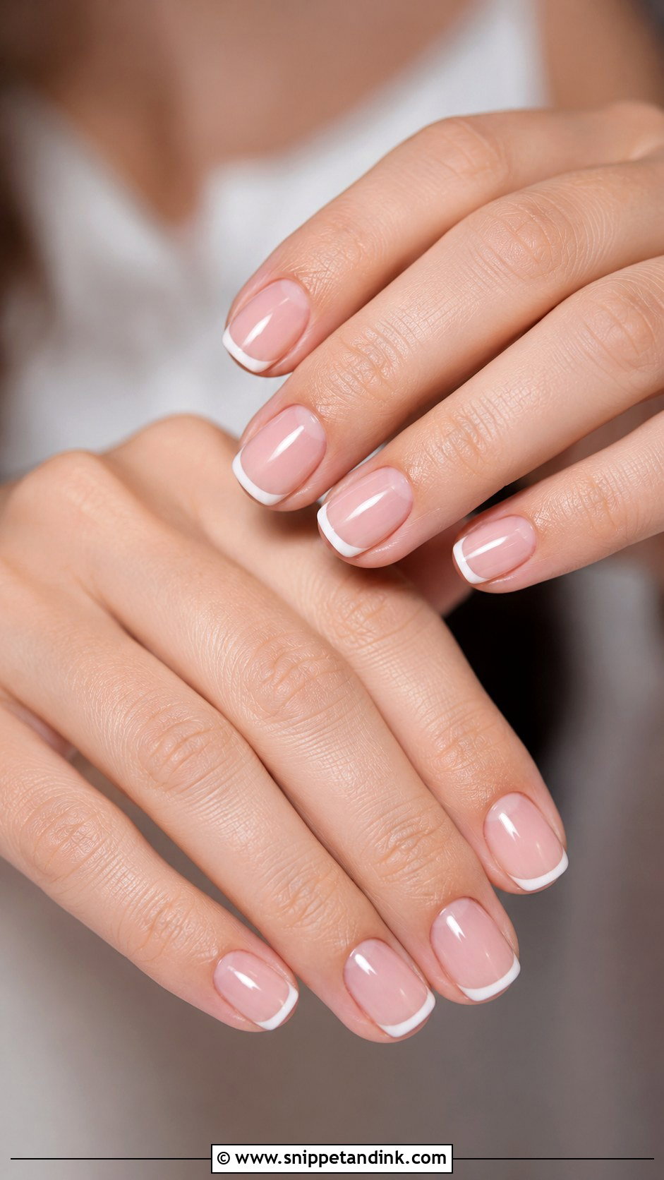 Short Wedding French Nails - Snippet and Ink - 20 Short Wedding Nails Brides
