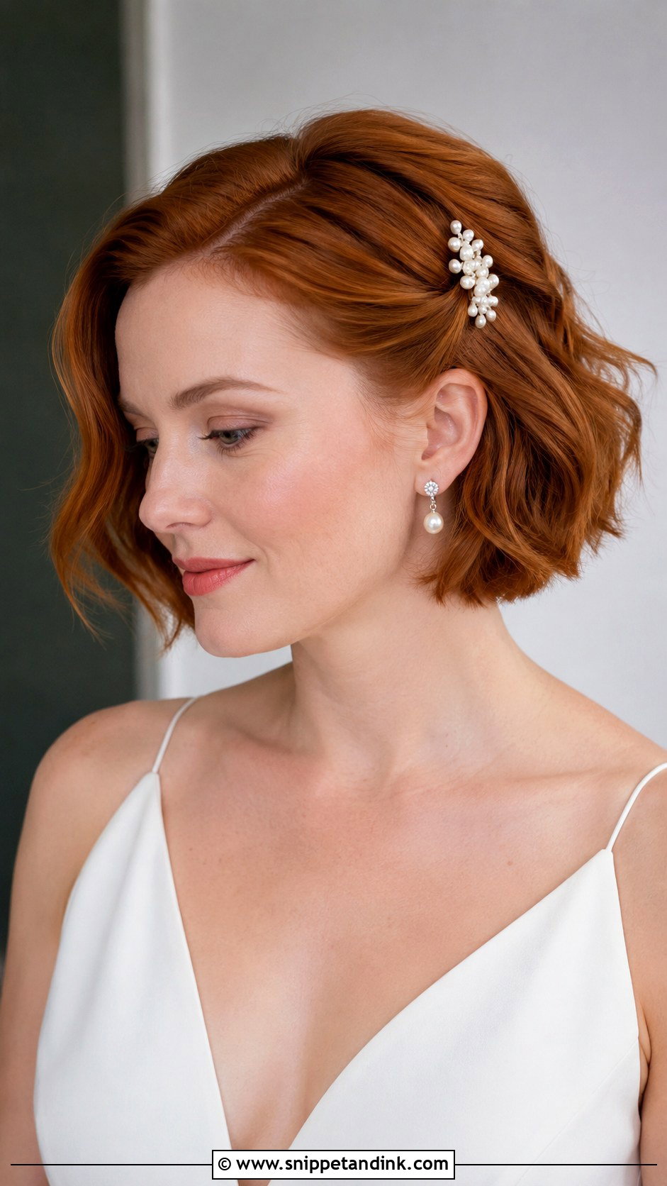 Short Wedding Hair - Snippet and Ink - 15 Hair to Wedding Ideas