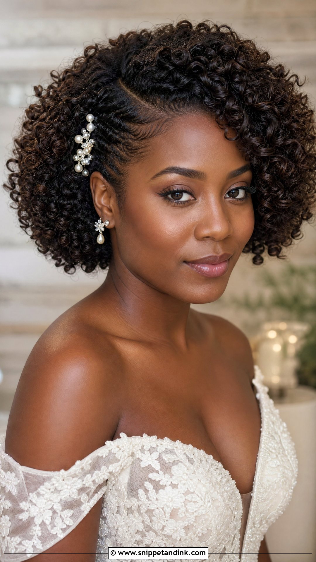 Short Wedding Hair For Curly Hair - Snippet and Ink - 15 Easy Short Wedding Hairstyles