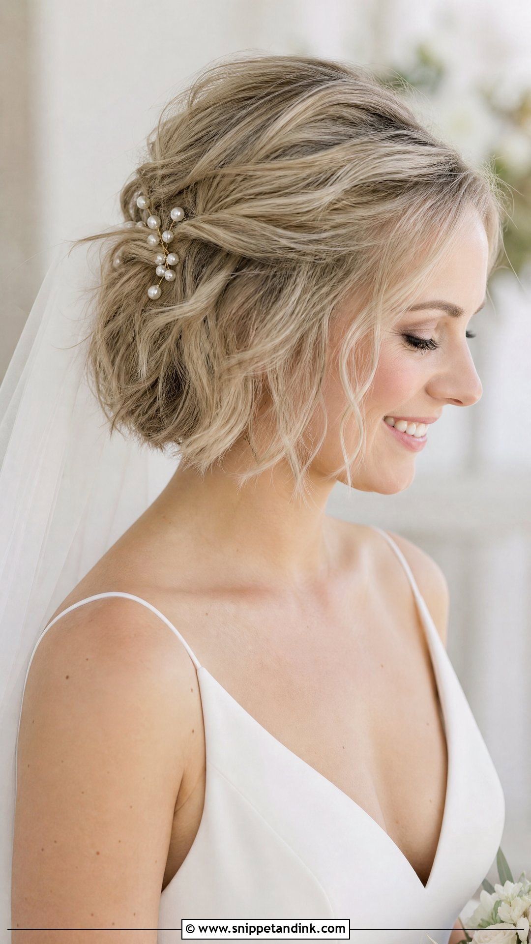 Short Wedding Hair For Thin Hair - Snippet and Ink - 15 Easy Short Wedding Hairstyles