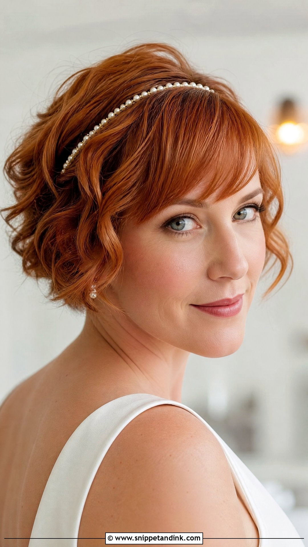 Short Wedding Hair With Bangs - Snippet and Ink - 20 Wedding Hairstyle Bangs