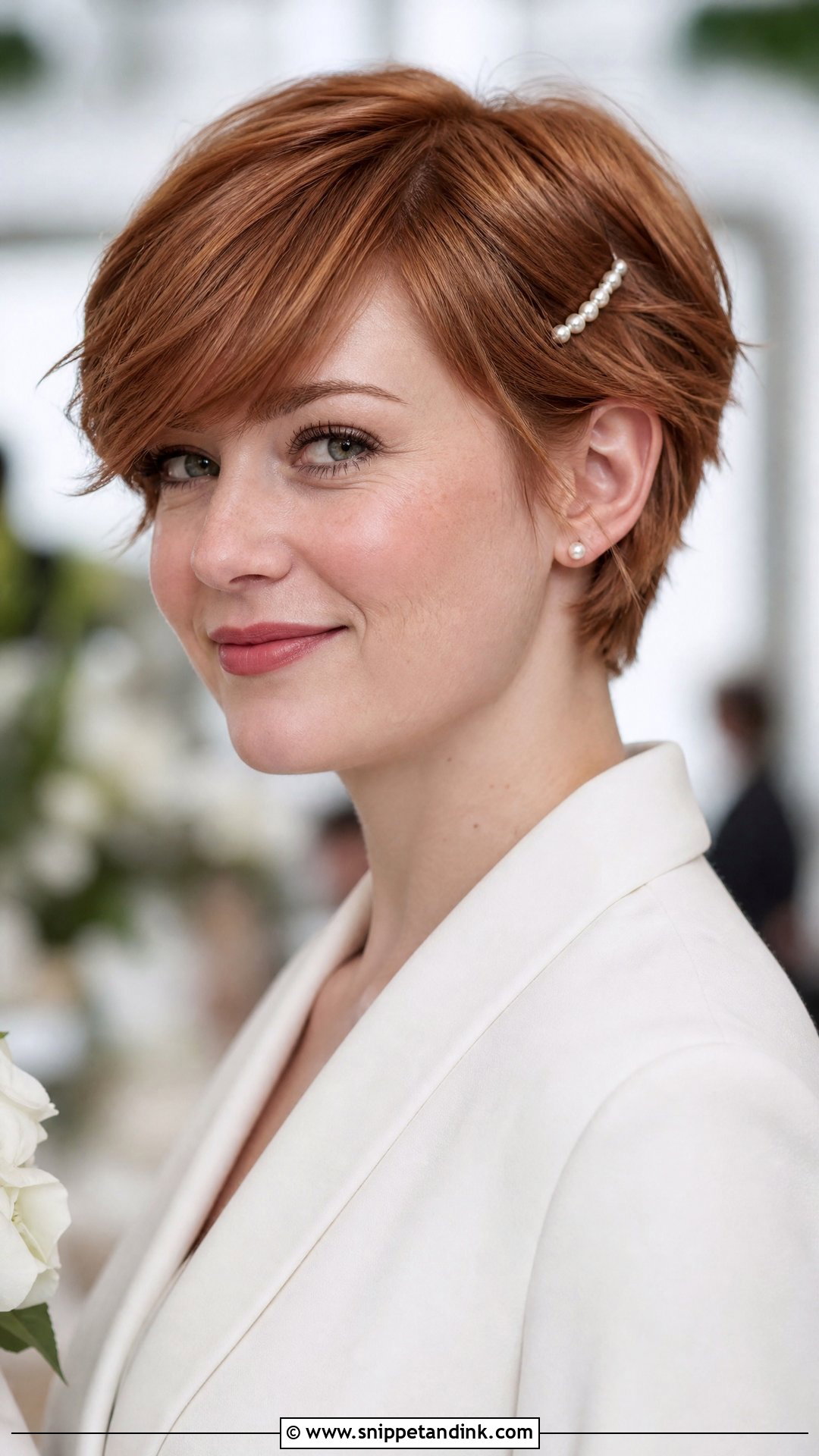 Short Wedding Hair With Bangs - Snippet and Ink - 15 Bang Wedding Hairstyles