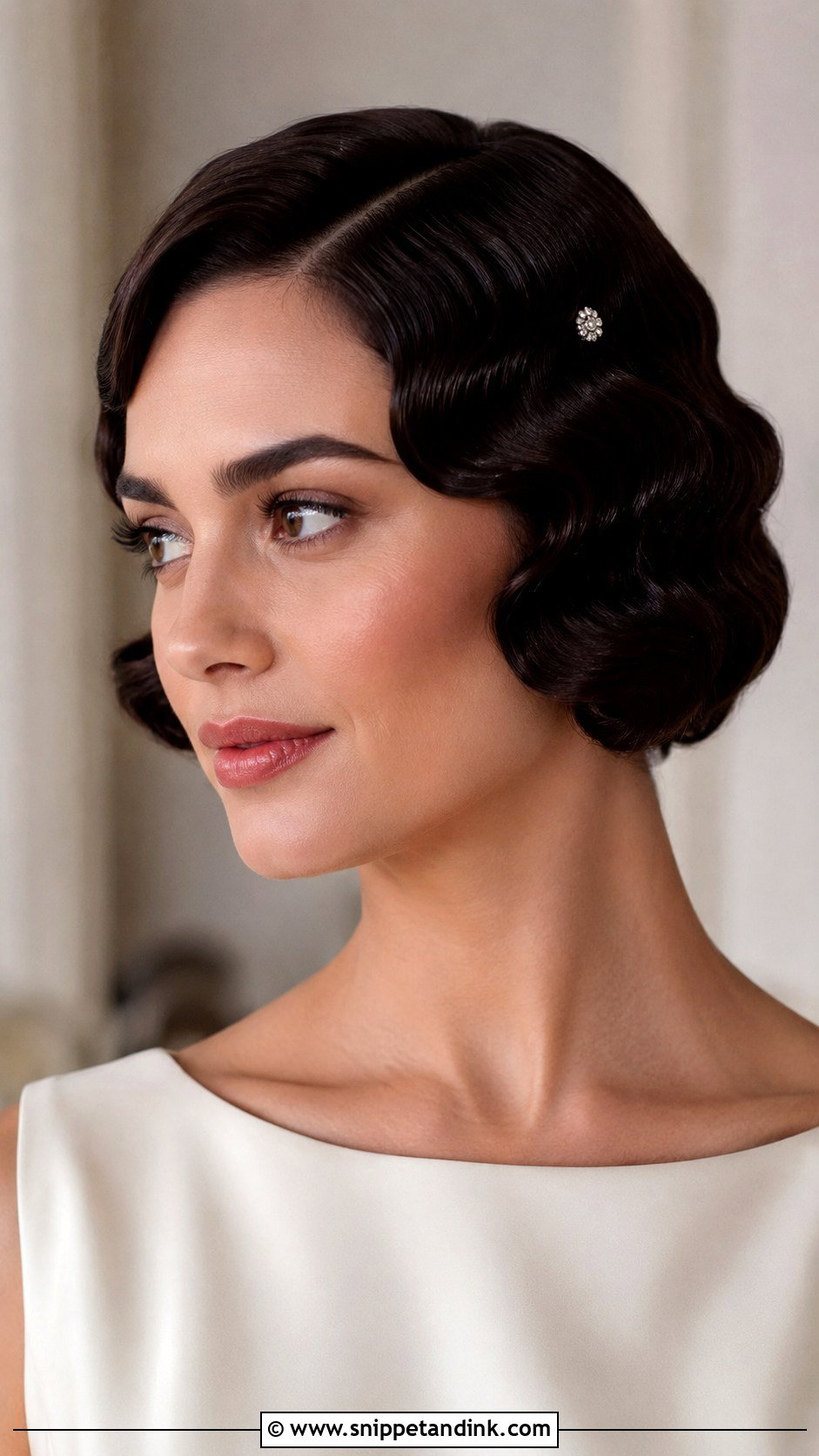 Short Wedding Hair With Finger Waves - Snippet and Ink - 15 Short Hairstyle for Weddings