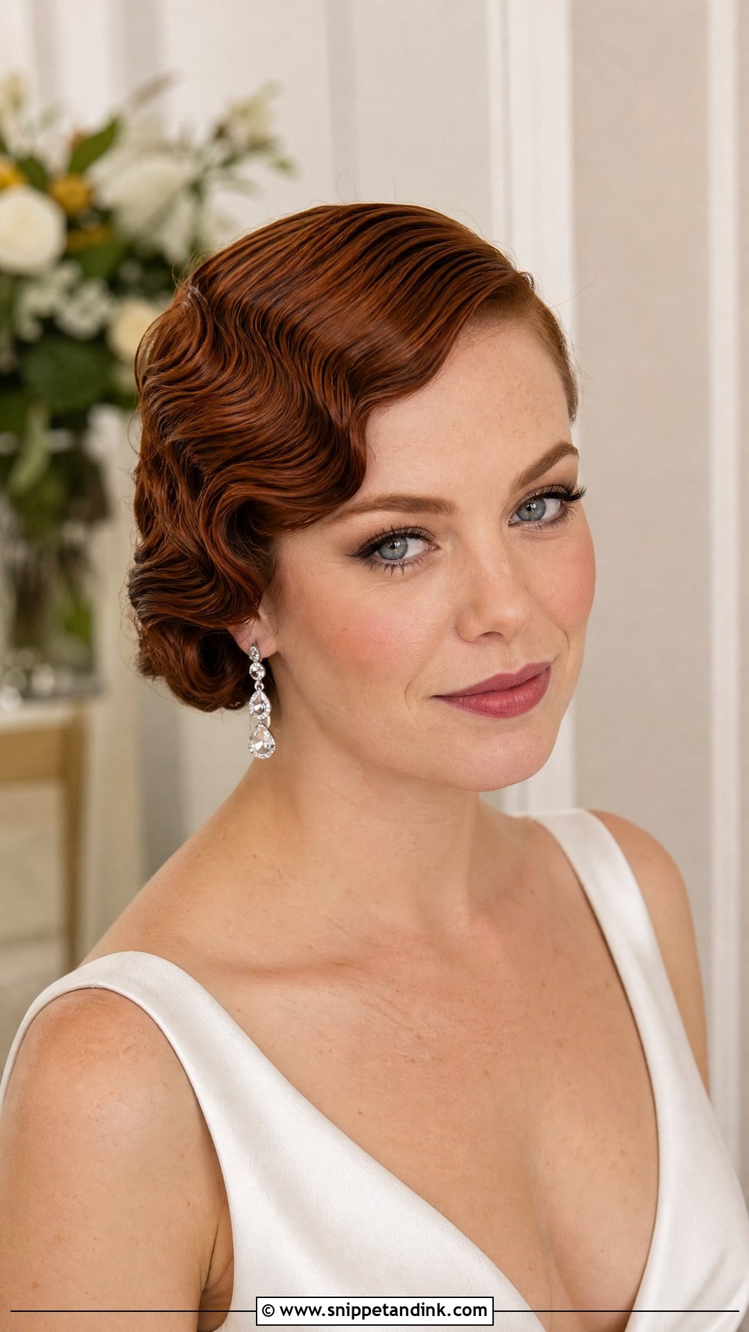 Short Wedding Hair With Finger Waves - Snippet and Ink - 15 Easy Short Wedding Hairstyles