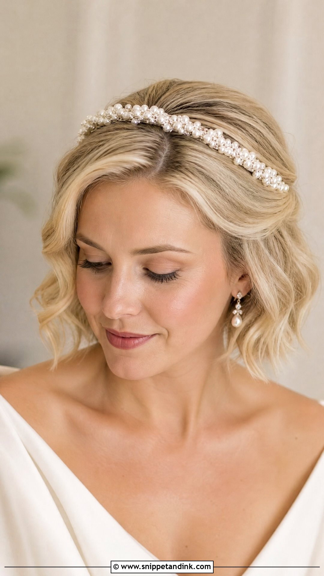 Short Wedding Hair With Headband - Snippet and Ink - 15 Easy Short Wedding Hairstyles