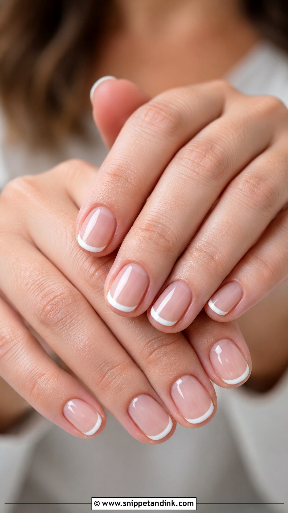 Short Wedding Nails With French Tips - Snippet and Ink - 30 Nail Art for Wedding Ideas