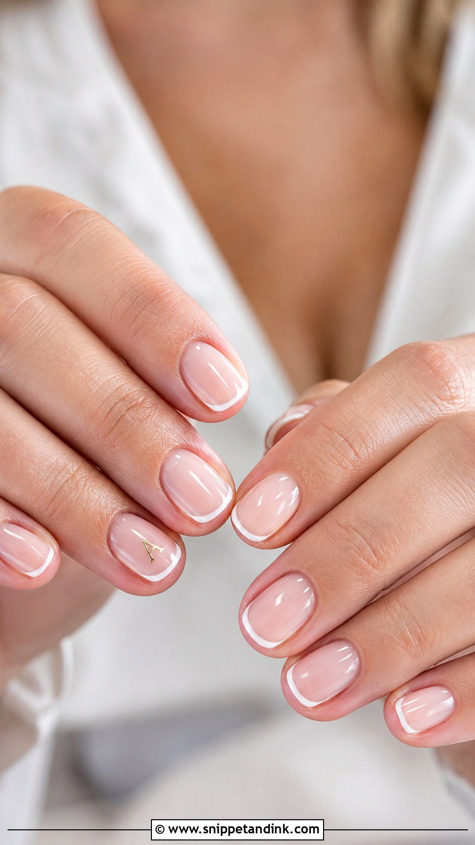 Short Wedding Nails With Initials - Snippet and Ink - 20 Wedding Nails with Initials