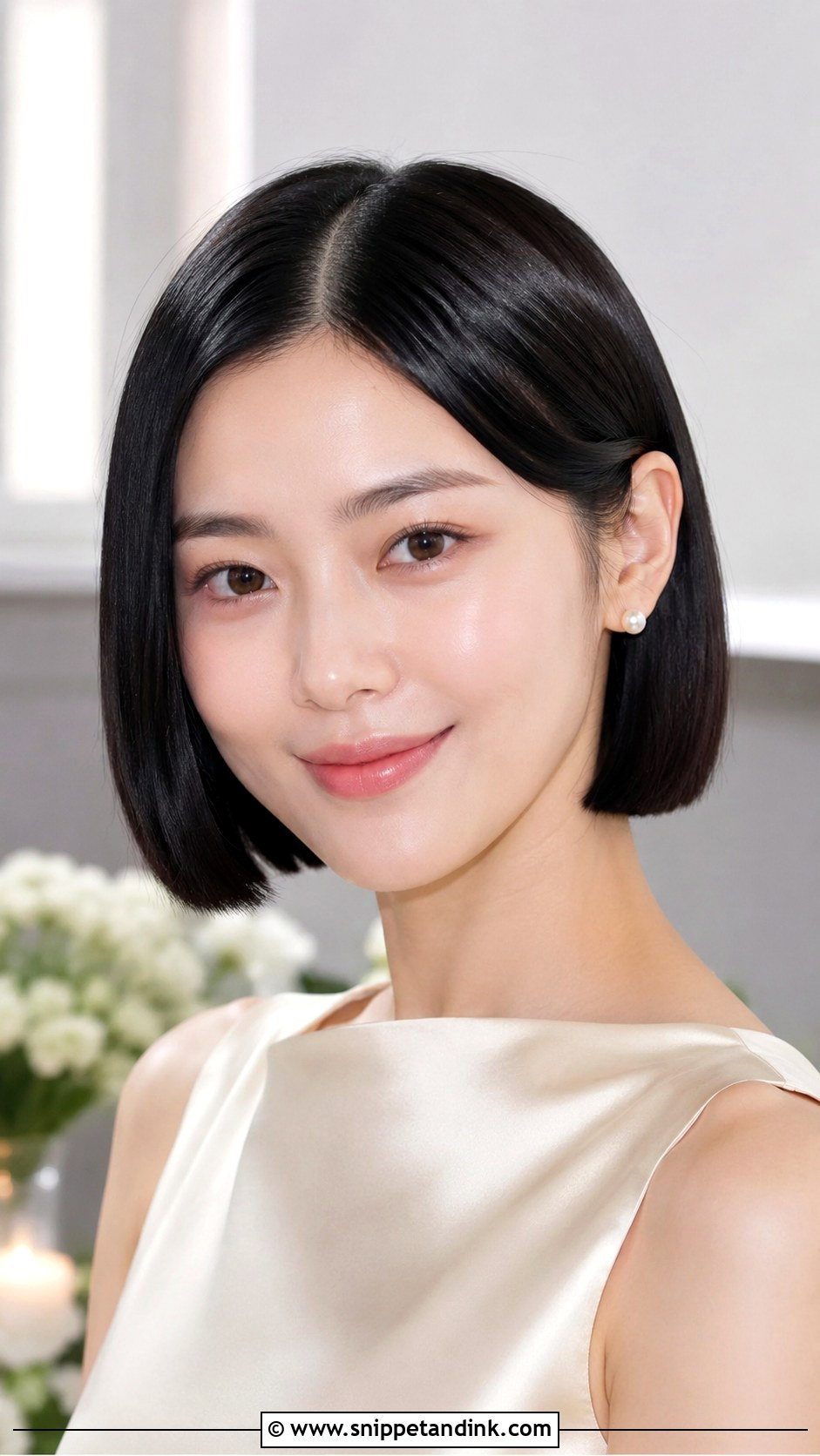 Short Wedding Sleek Bob - Snippet and Ink - 15 Short Hairstyle for Weddings