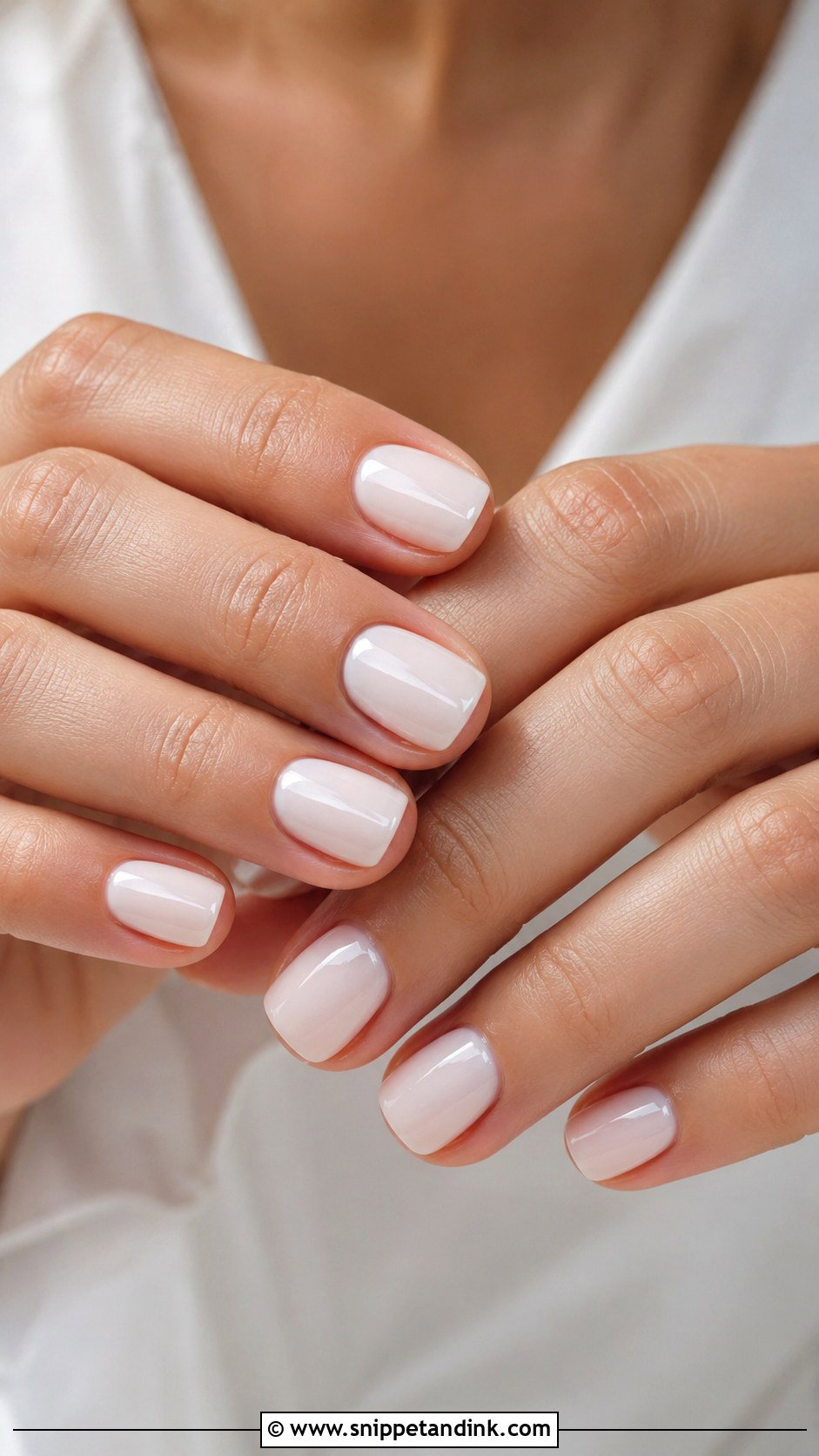 Short White Bridal Nails - Snippet and Ink - 20 White Nails for the Bride Wedding