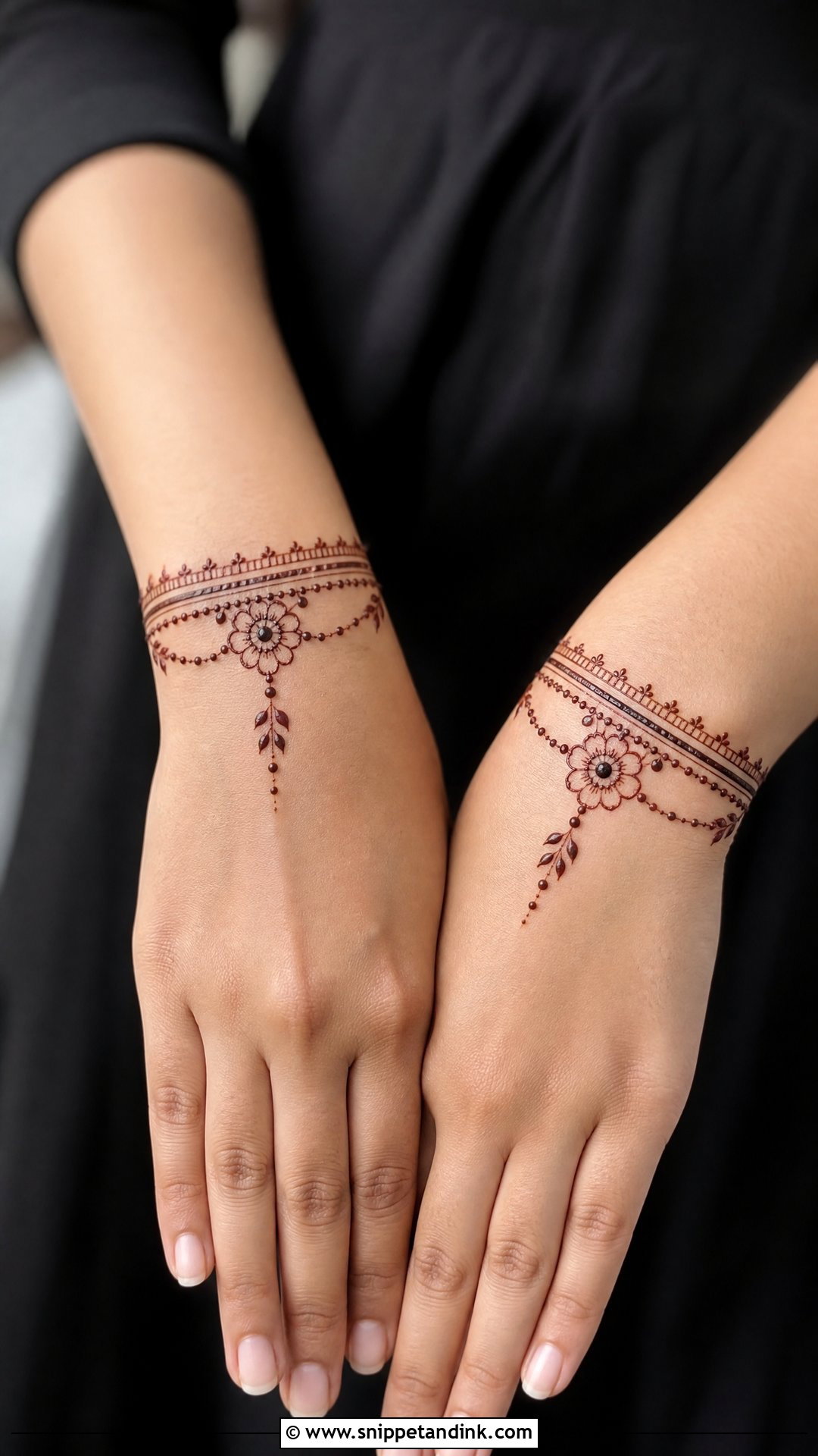 Short Wrist Mehndi Design - Snippet and Ink - 35 Short Mehndi Design Ideas