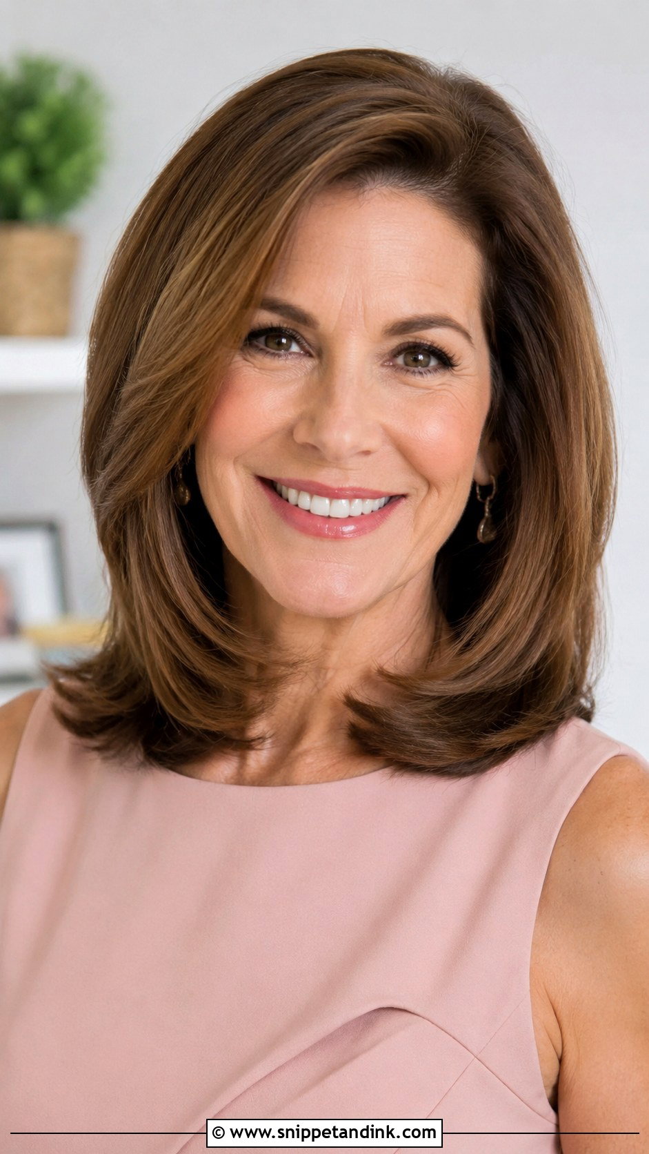 Shoulder Length Blowout - Snippet and Ink - 30 Mother of the Bride Hairstyles Over 50