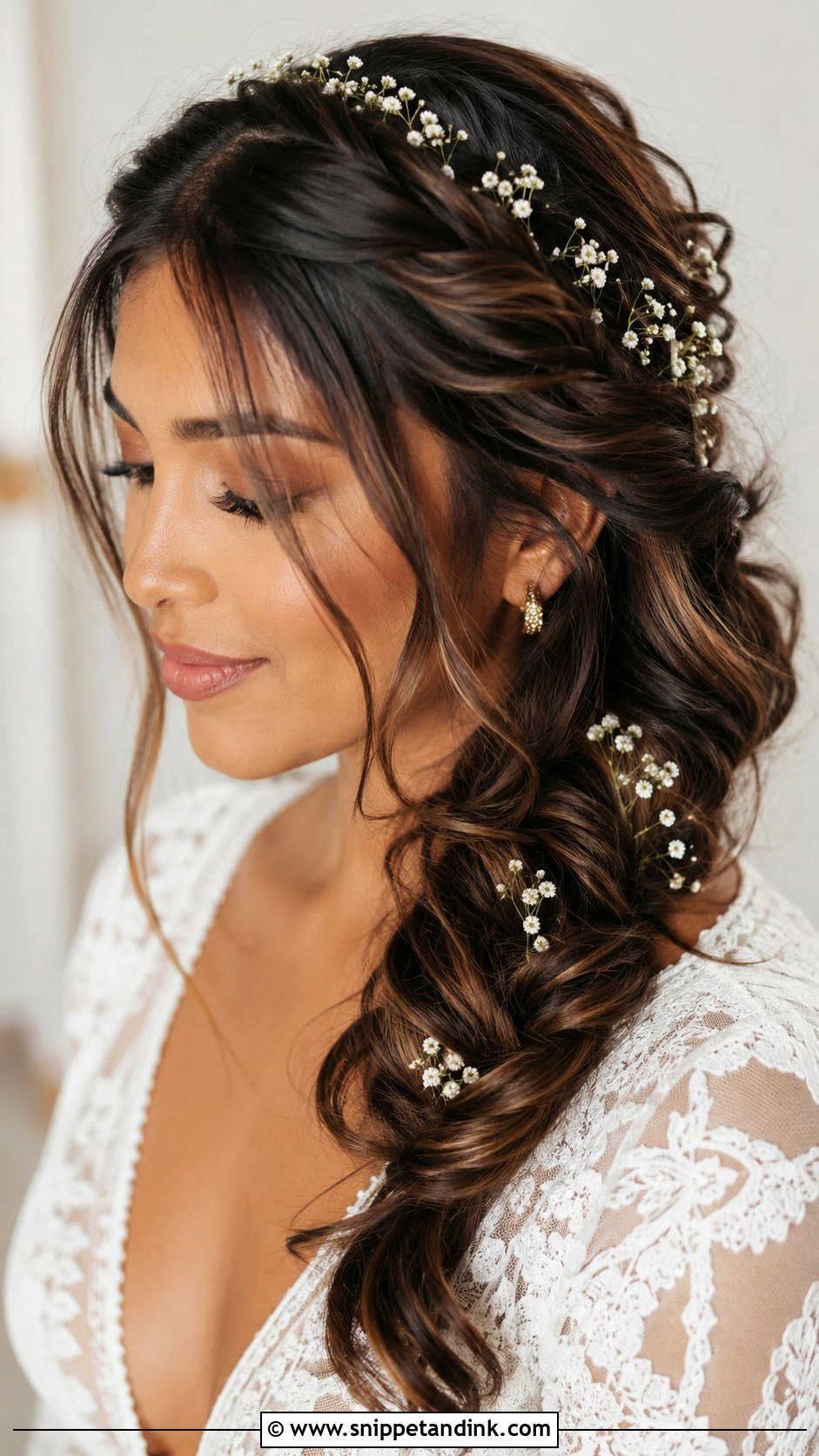 Shoulder Length Boho Braid Wedding Hairstyle - Snippet and Ink - 15 Shoulder Length Hairstyle for Wedding Ideas