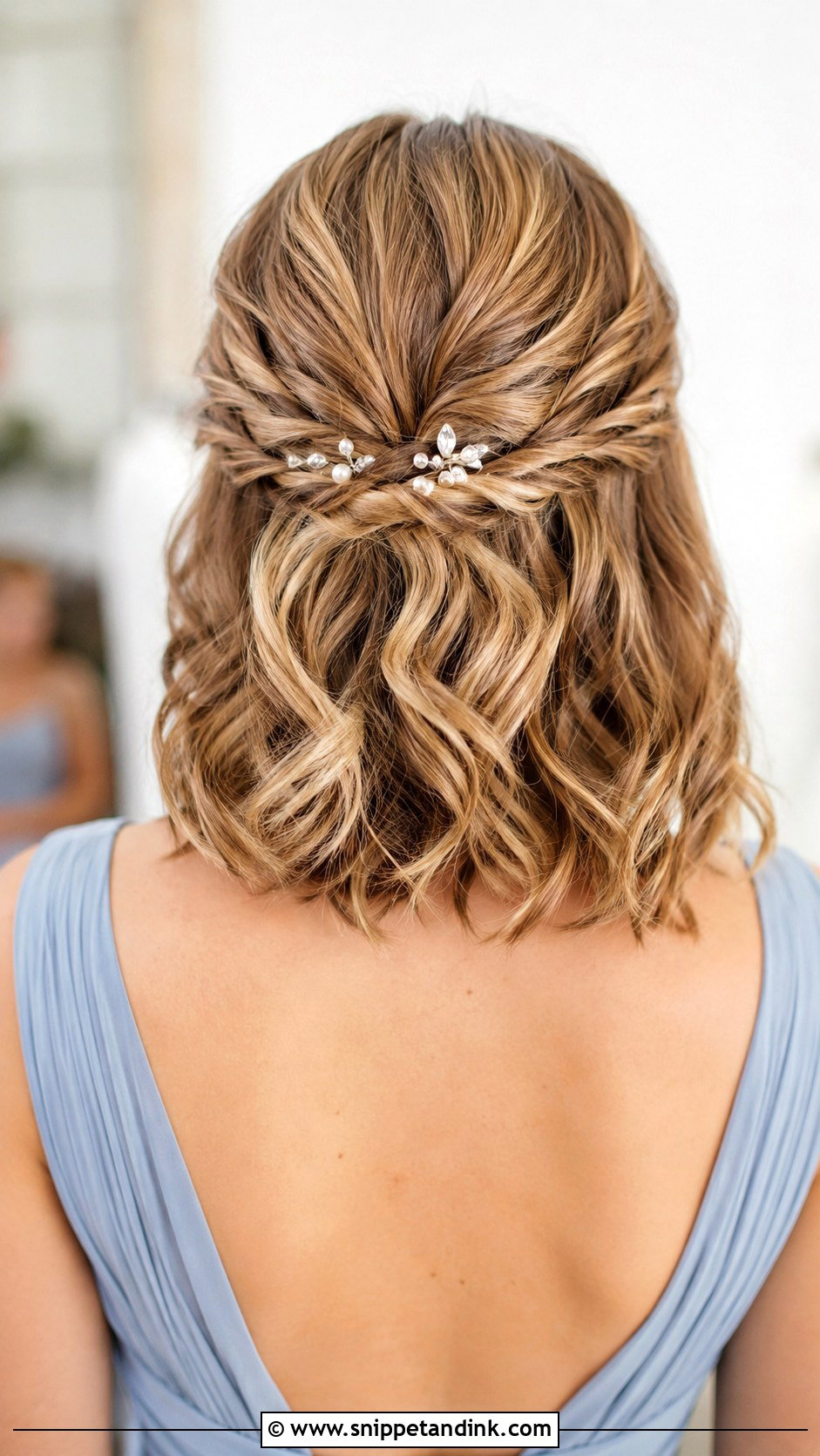 Shoulder Length Bridesmaid Hair - Snippet and Ink - 25 Simple Bridesmaid Hairdo Ideas