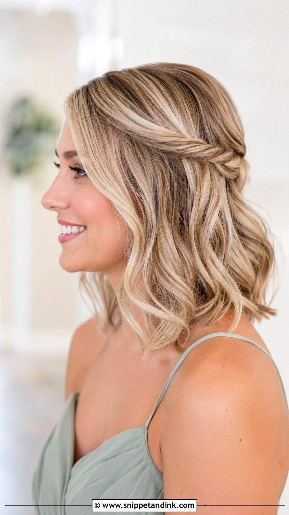 Shoulder Length Bridesmaid Hair - Snippet and Ink - 25 Wedding Hair for Bridesmaids Ideas