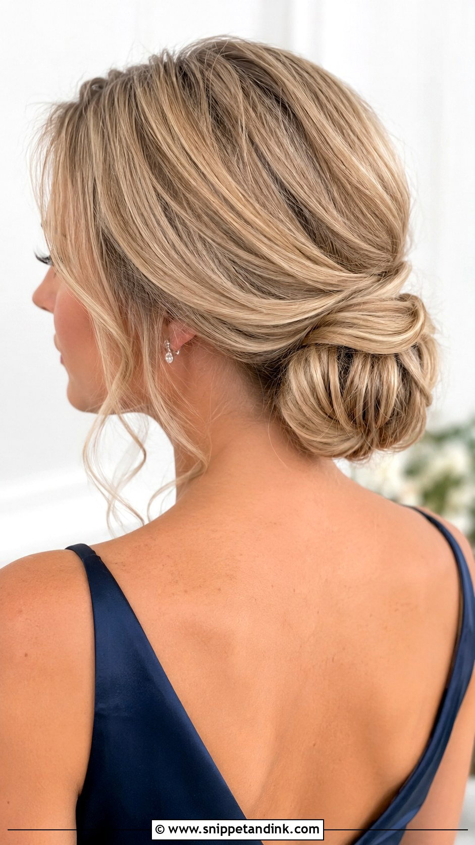 Shoulder Length Bridesmaid Hair Chignon - Snippet and Ink - 25 Shoulder Length Bridesmaid Hair Ideas