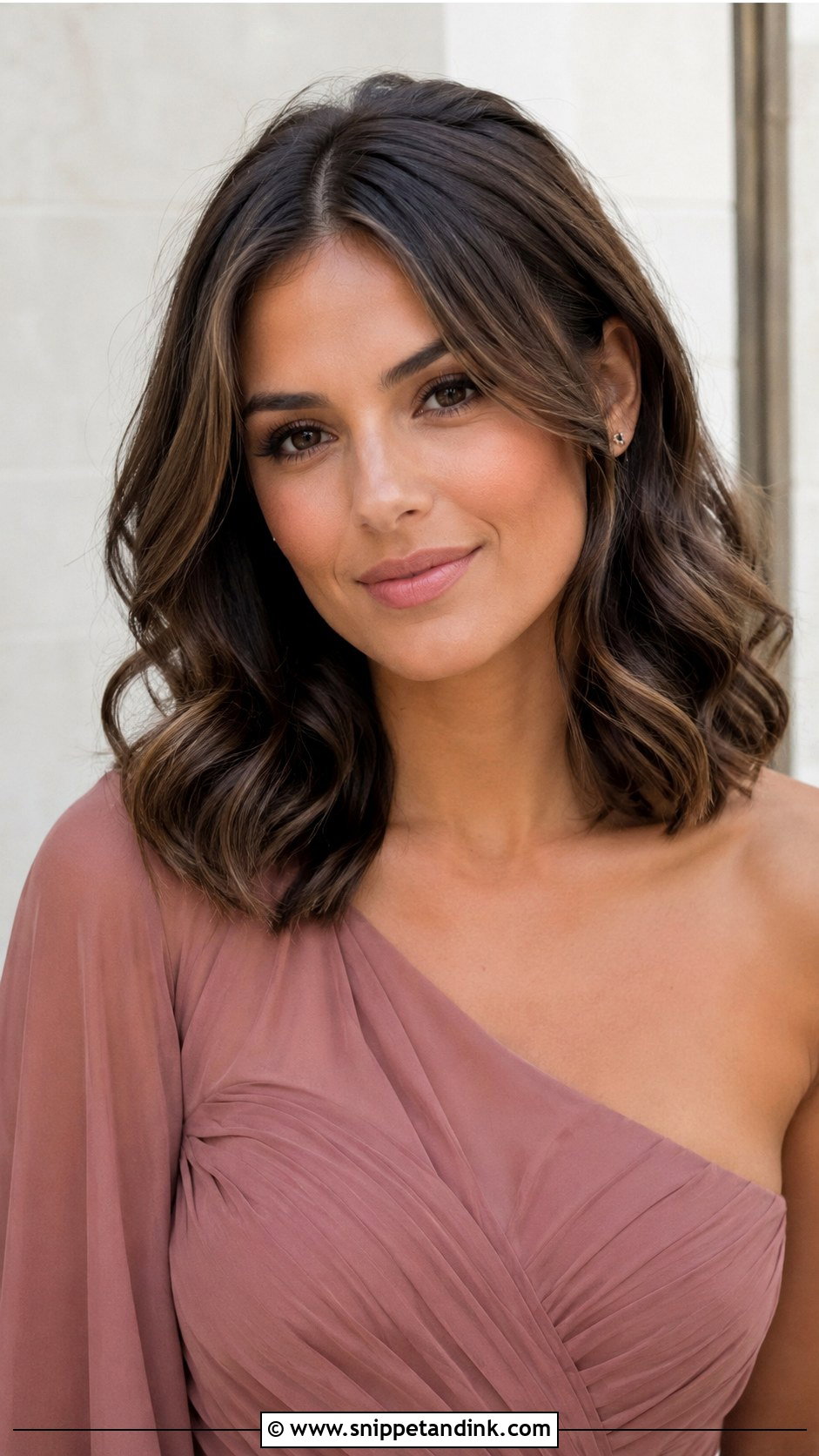 Shoulder Length Bridesmaid Hair Down - Snippet and Ink - 20 Hair Down Wedding Bridesmaid Ideas