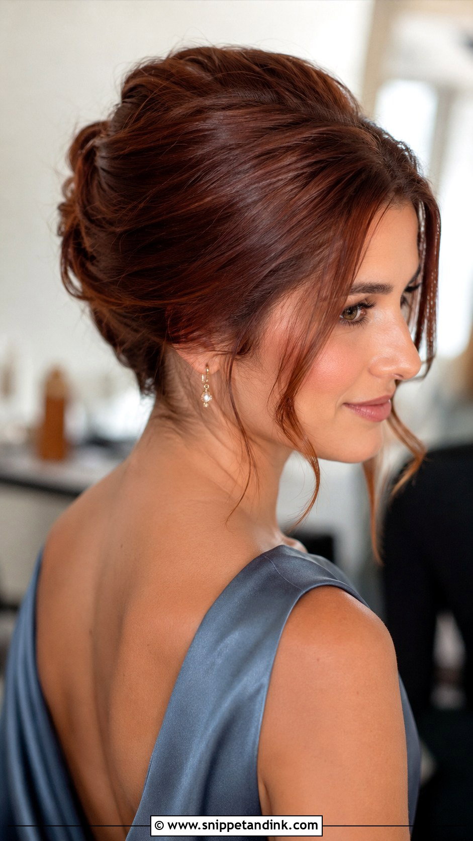Shoulder Length Bridesmaid Hair French Twist - Snippet and Ink - 25 Shoulder Length Bridesmaid Hair Ideas