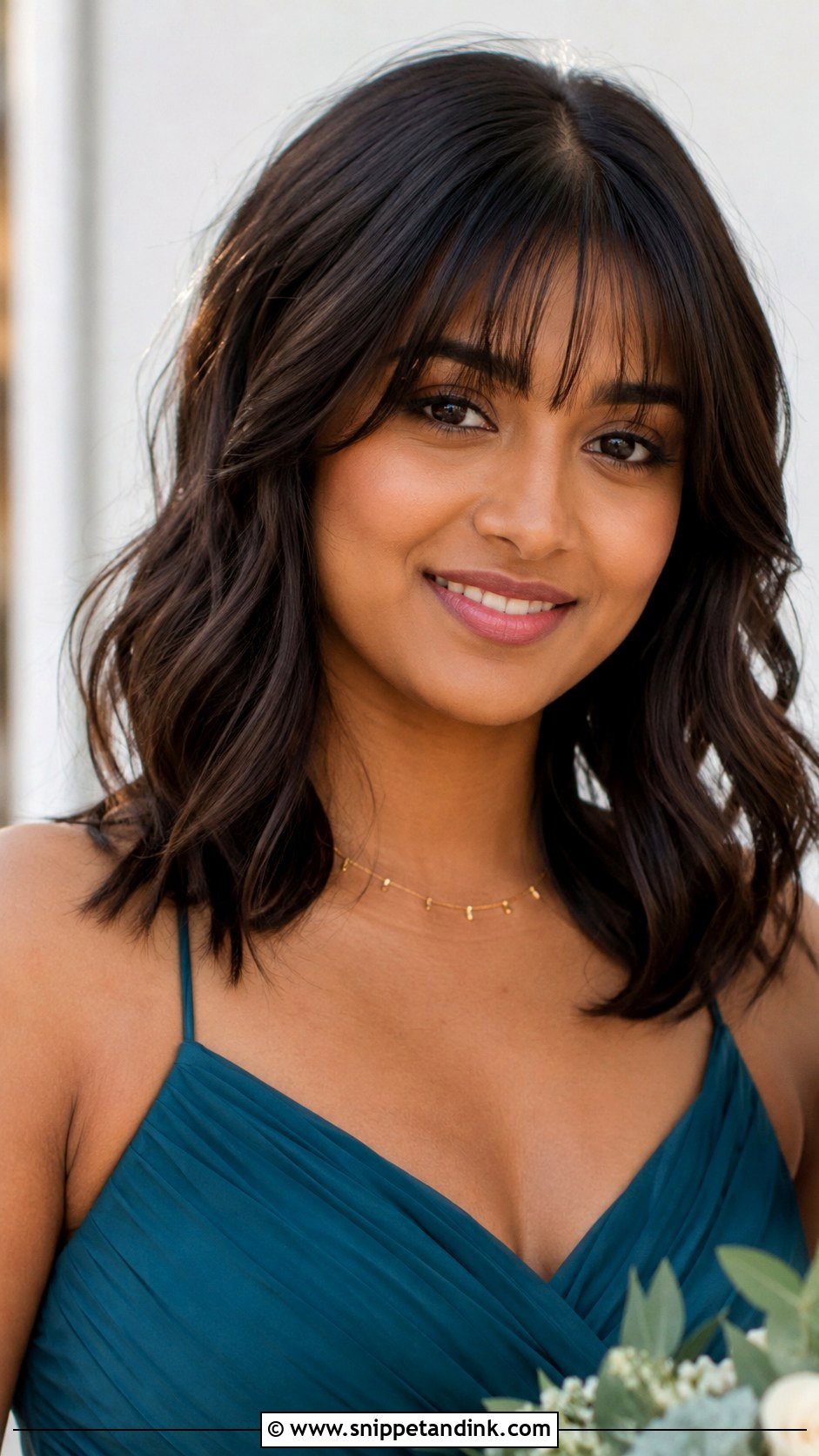 Shoulder Length Bridesmaid Hair With Bangs - Snippet and Ink - 25 Bridesmaid Hair with Bangs Ideas