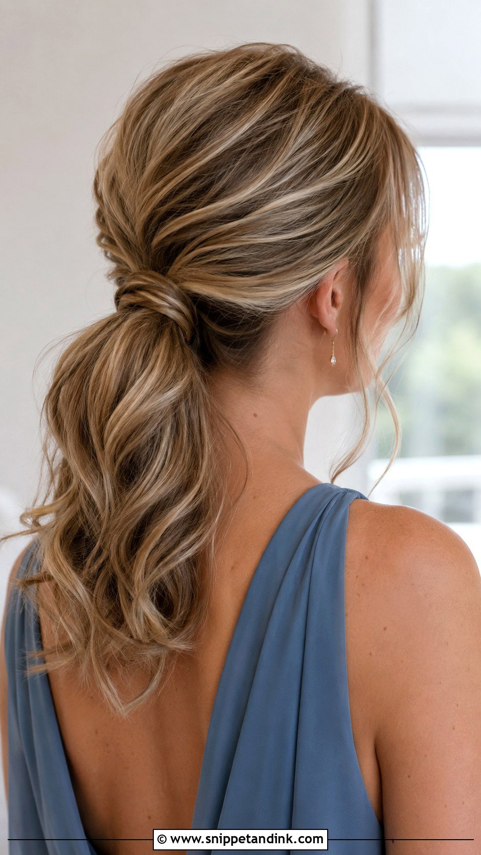 Shoulder Length Bridesmaid Low Ponytail - Snippet and Ink - 20 Short Hair Wedding Styles Bridesmaid Shoulder Length