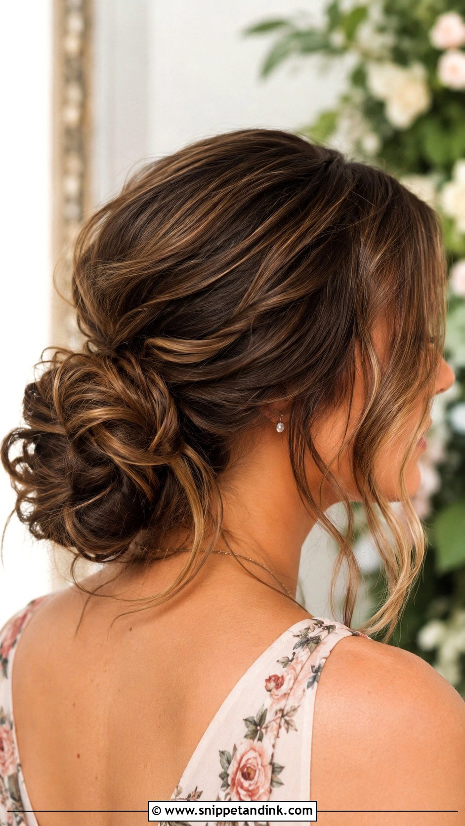 Shoulder Length Bridesmaid Messy Low Bun - Snippet and Ink - 25 Bridesmaid Hairstyles Shoulder Length