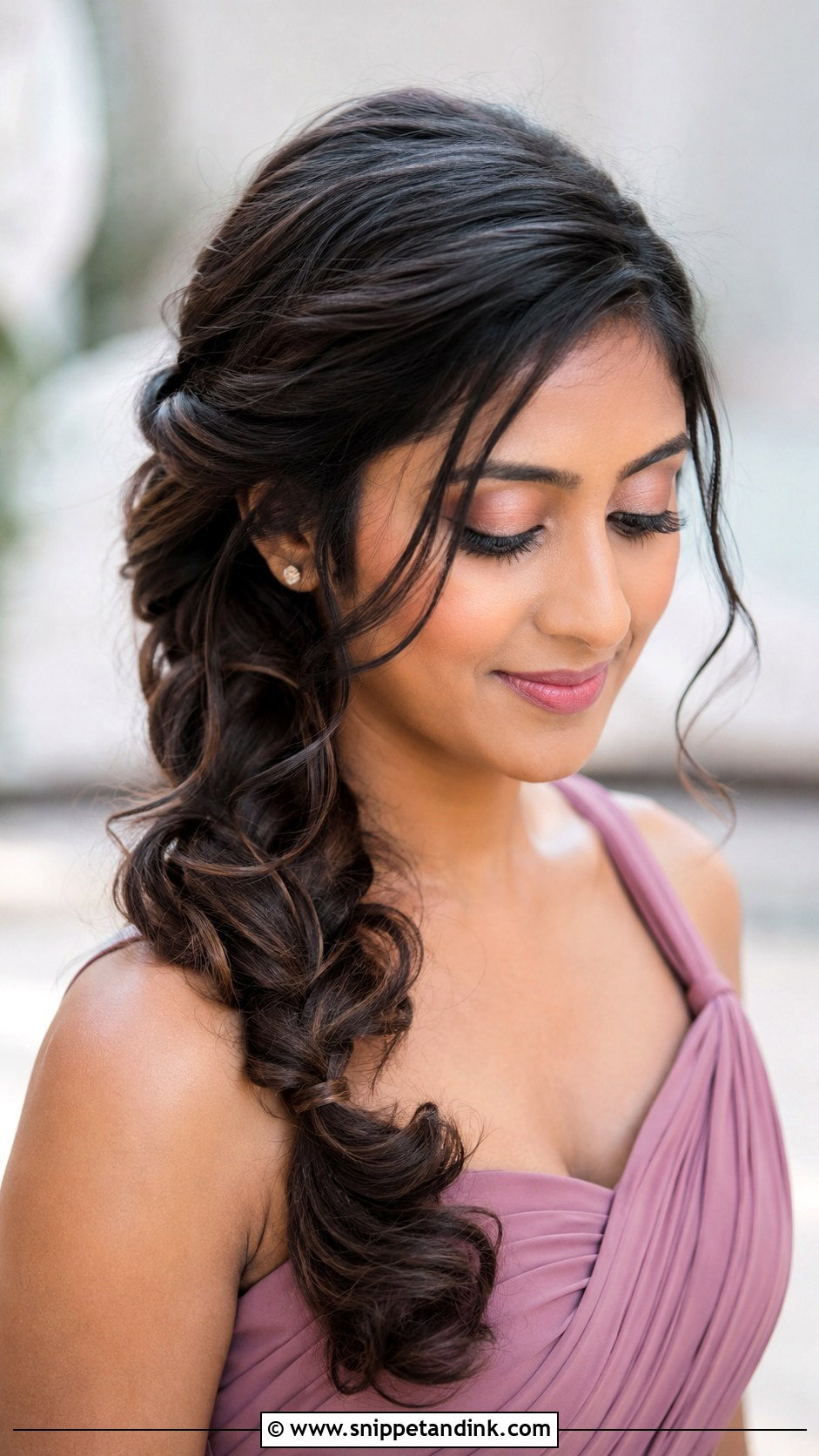 Shoulder Length Bridesmaid Side Braid - Snippet and Ink - 25 Bridesmaid Hairstyles Shoulder Length