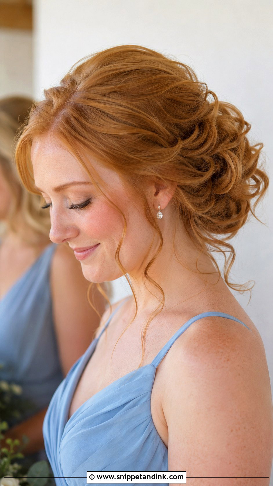 Shoulder Length Bridesmaid Soft Updo - Snippet and Ink - 25 Bridesmaid Hairstyles Shoulder Length