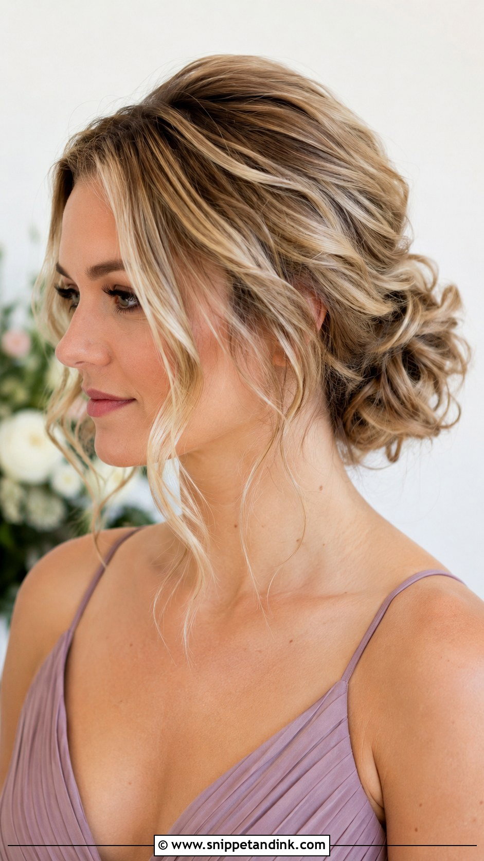 Shoulder Length Bridesmaid Textured Chignon - Snippet and Ink - 25 Bridesmaid Hairstyles Shoulder Length
