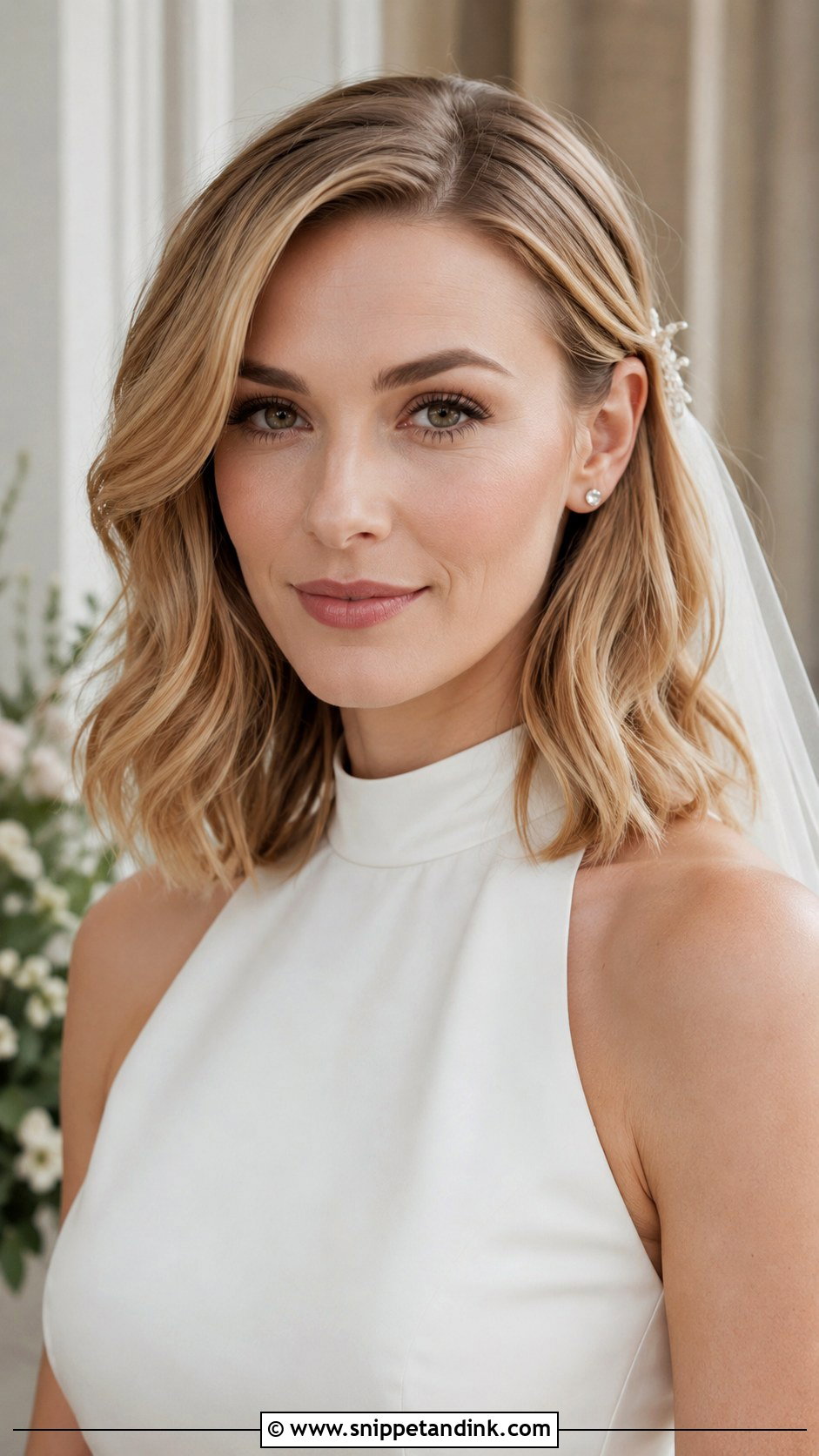 Shoulder Length Wedding Haircut - Snippet and Ink - 20 Haircut for Wedding for Women Ideas