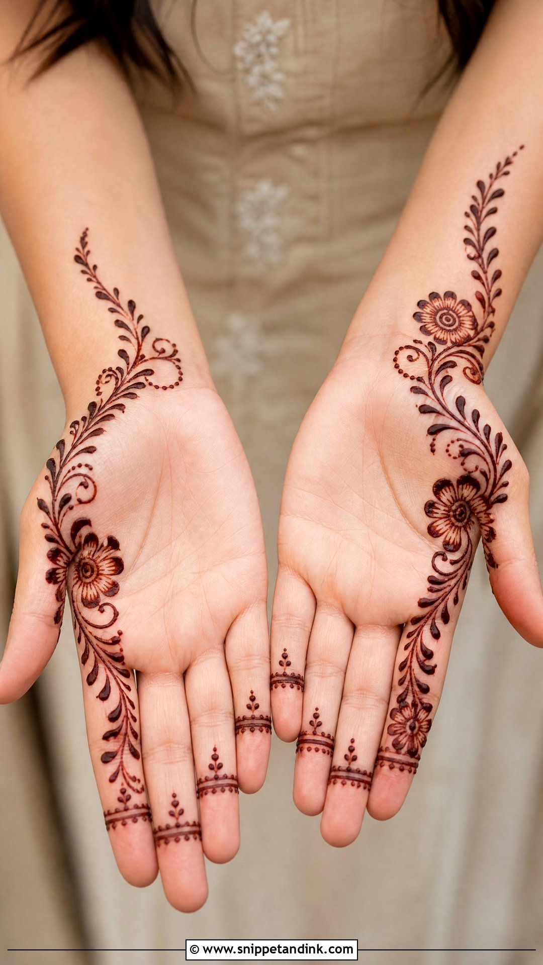 Side Bail Front Hand Mehndi Design - Snippet and Ink - 25 Bail Front Hand Mehndi Design Ideas