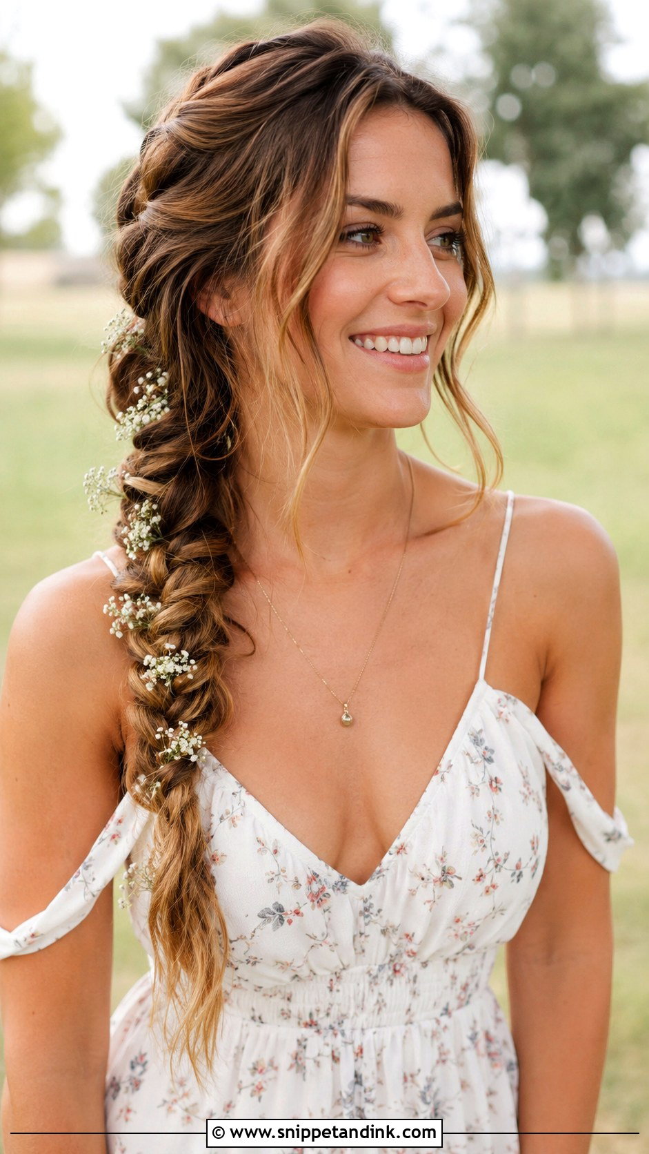 Side Braid - Snippet and Ink - 35 Wedding Guest Hair Ideas