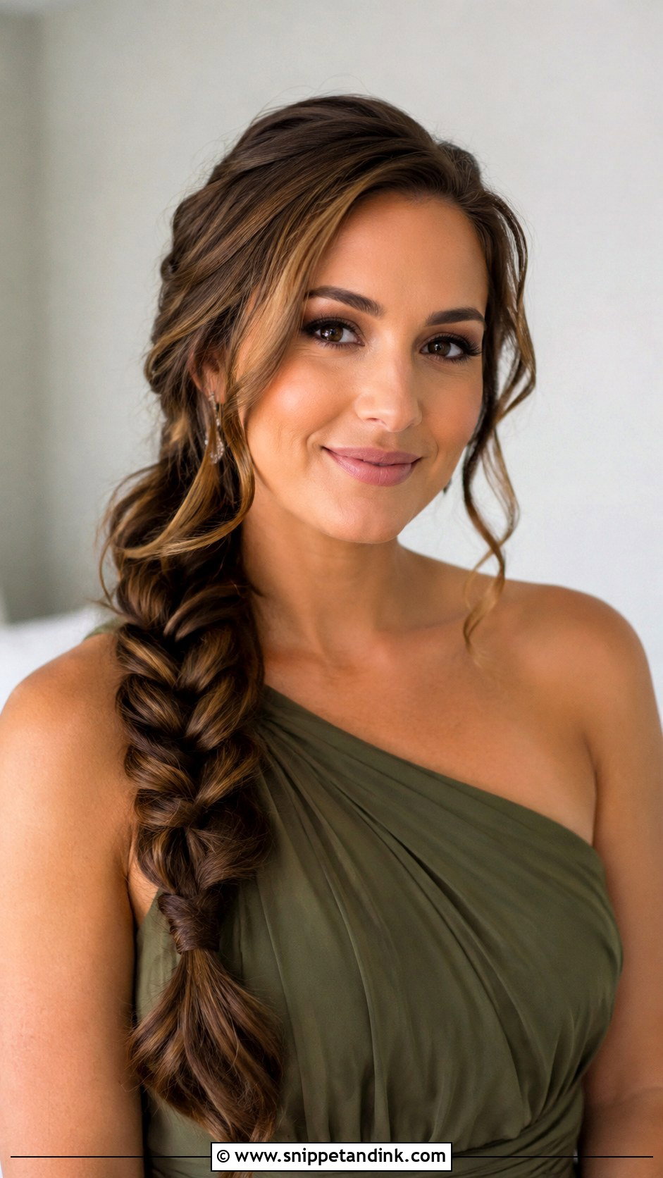Side Braid Bridesmaid Hair - Snippet and Ink - 30 Bridesmaid Hair Styles