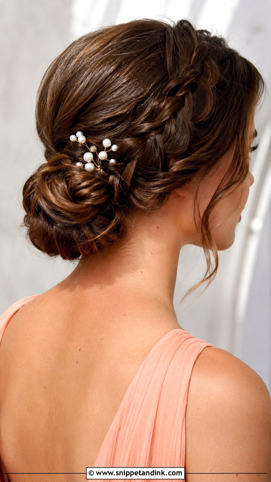 Side Braid Into a Low Bun - Snippet and Ink - 20 Wedding Hairstyles for Mother of Bride